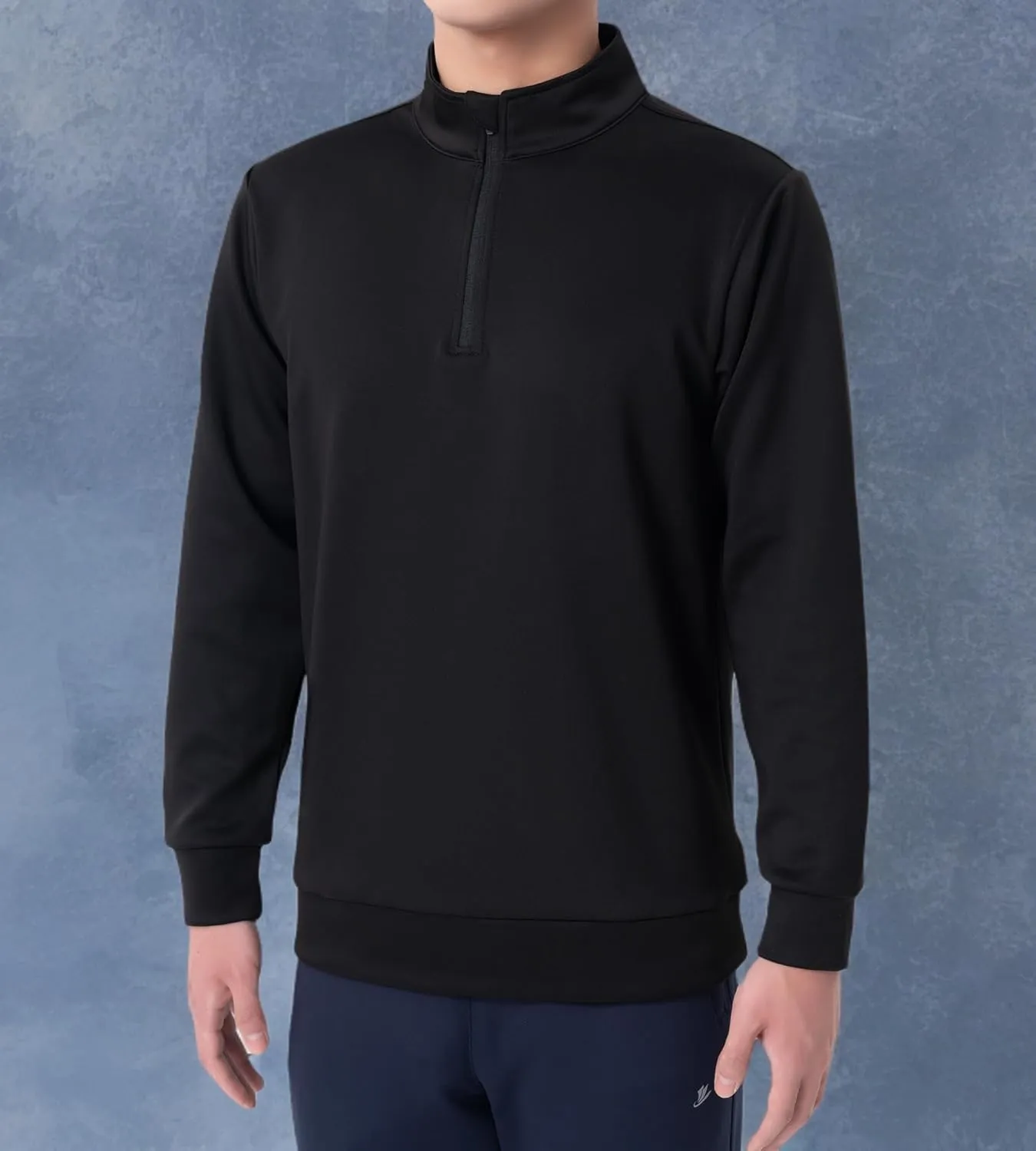 DEVOROPA Boys 1/4 Zip Pullover Jacket Fleece Lined Long Sleeve Kids Running Workout Tops Water Resistant Golf Thermal Shirts