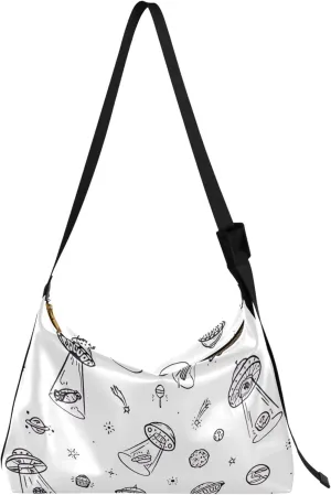 Dinosaurs Tropical Green Leather Hobo Bags for Women Cross Body Men Bag Art Animal Print Ladies Hobo Handbags