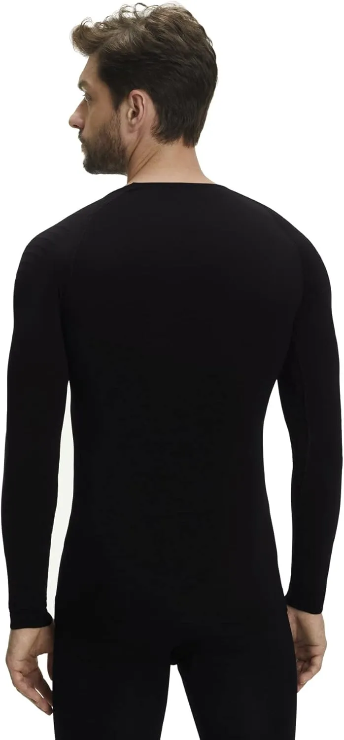 FALKE Men's Warm Long Sleeve Base Layer Top, Mild to Cold, 1 Piece