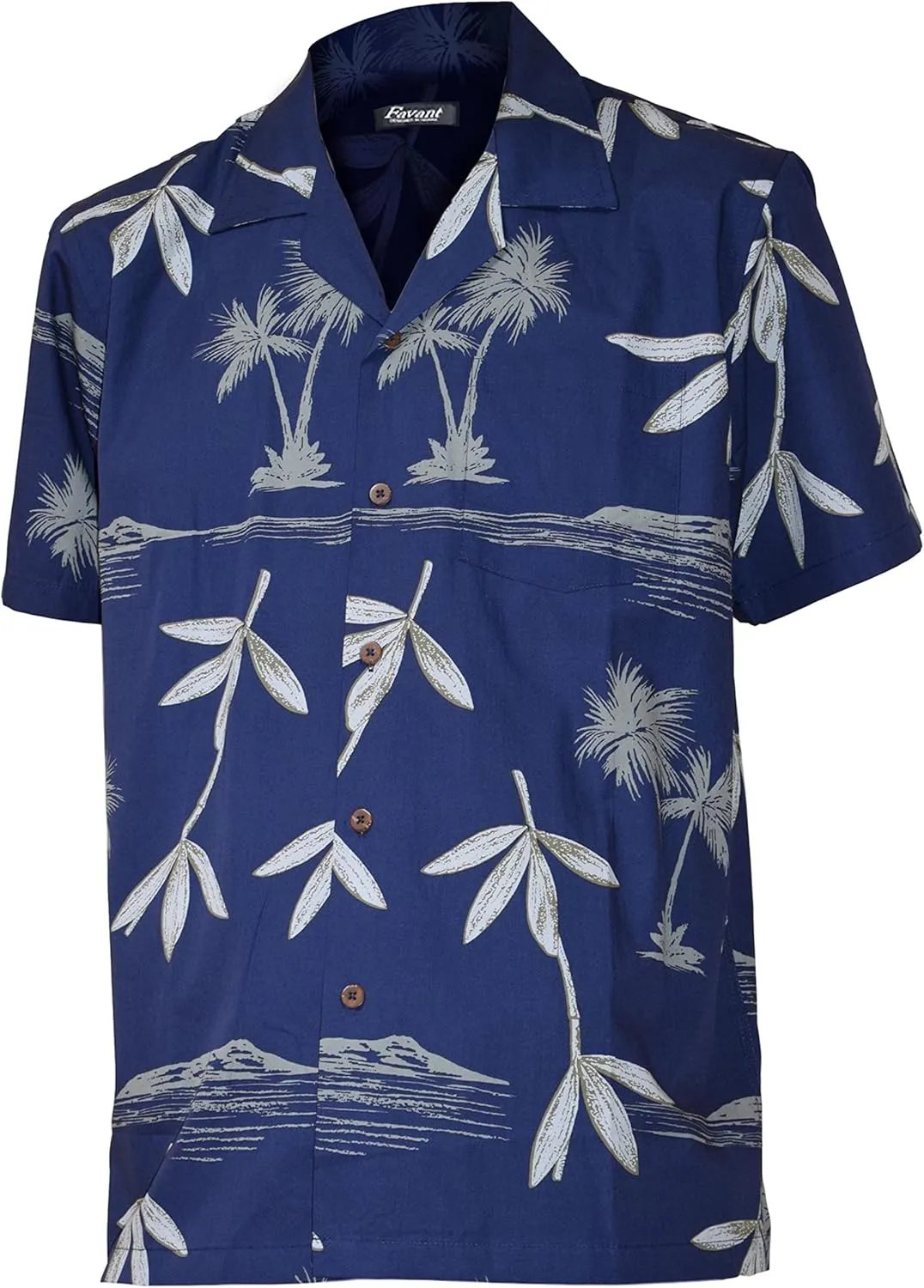 Favant Hawaiian Shirts - Bamboo Comfortable Hawaiian Beach Shirt for Men. Lightweight Quick Dry Mens Hawaiian Shirts