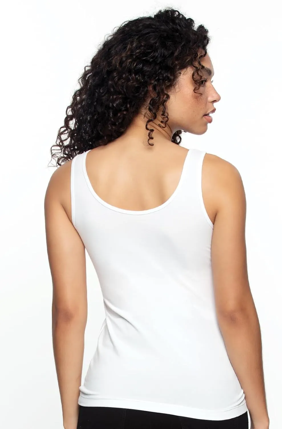 Felina Reversible Cotton Womens Tank Top | 4-Pack