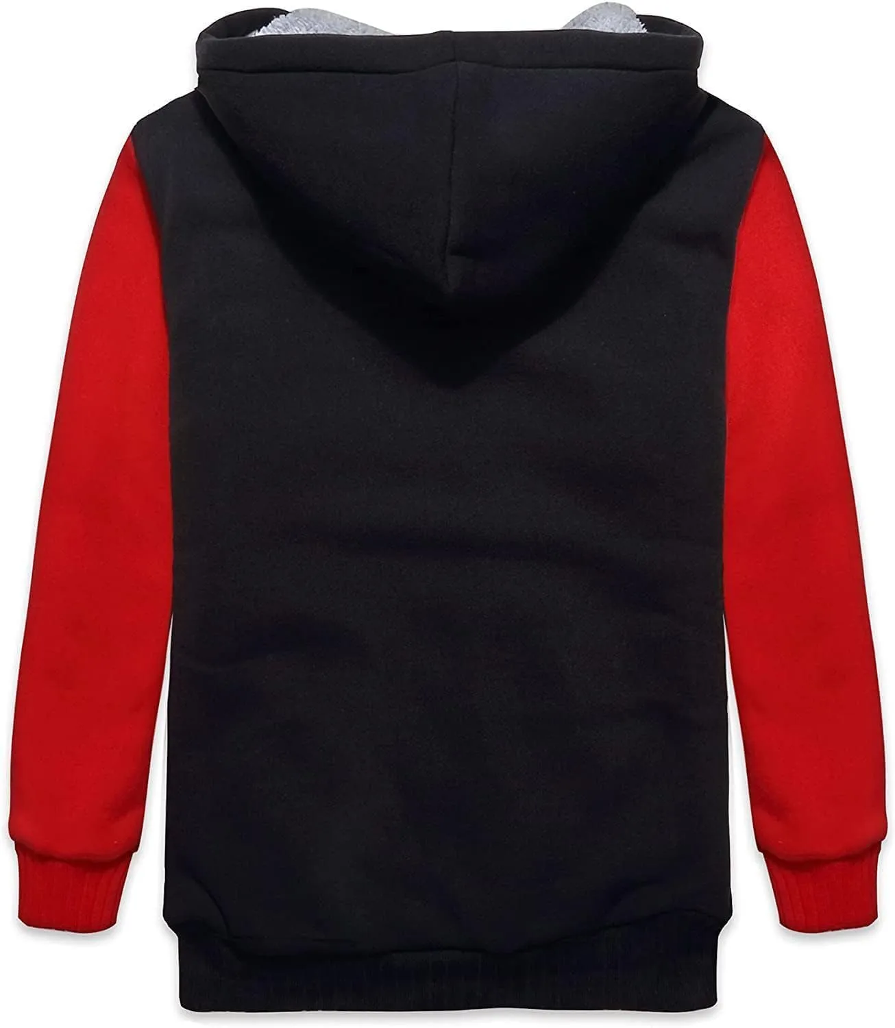 Fleece Hoodie for Boys Fleece Jacket Zip Up Sherpa Lined Teenager Hooded Sweatshirts with Pocket
