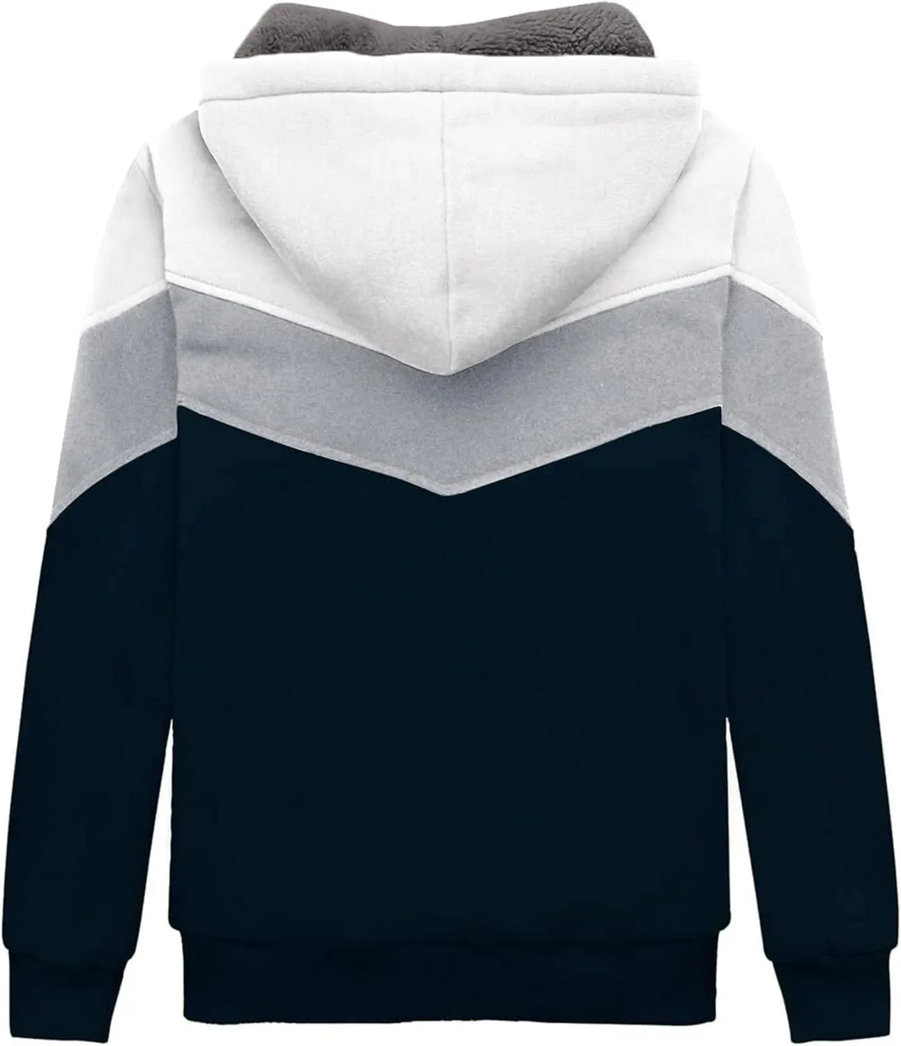 Fleece Hoodie for Boys Fleece Jacket Zip Up Sherpa Lined Teenager Hooded Sweatshirts with Pocket
