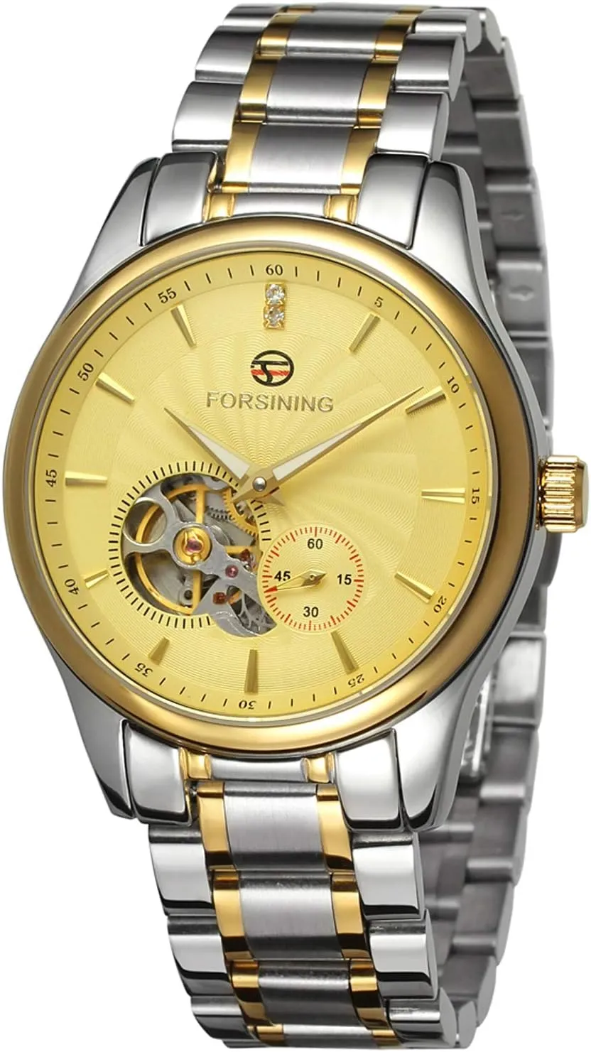 FORSINING Men's Luxury Automatic Movement Analogue Stainless Steel Brand Collection Watch