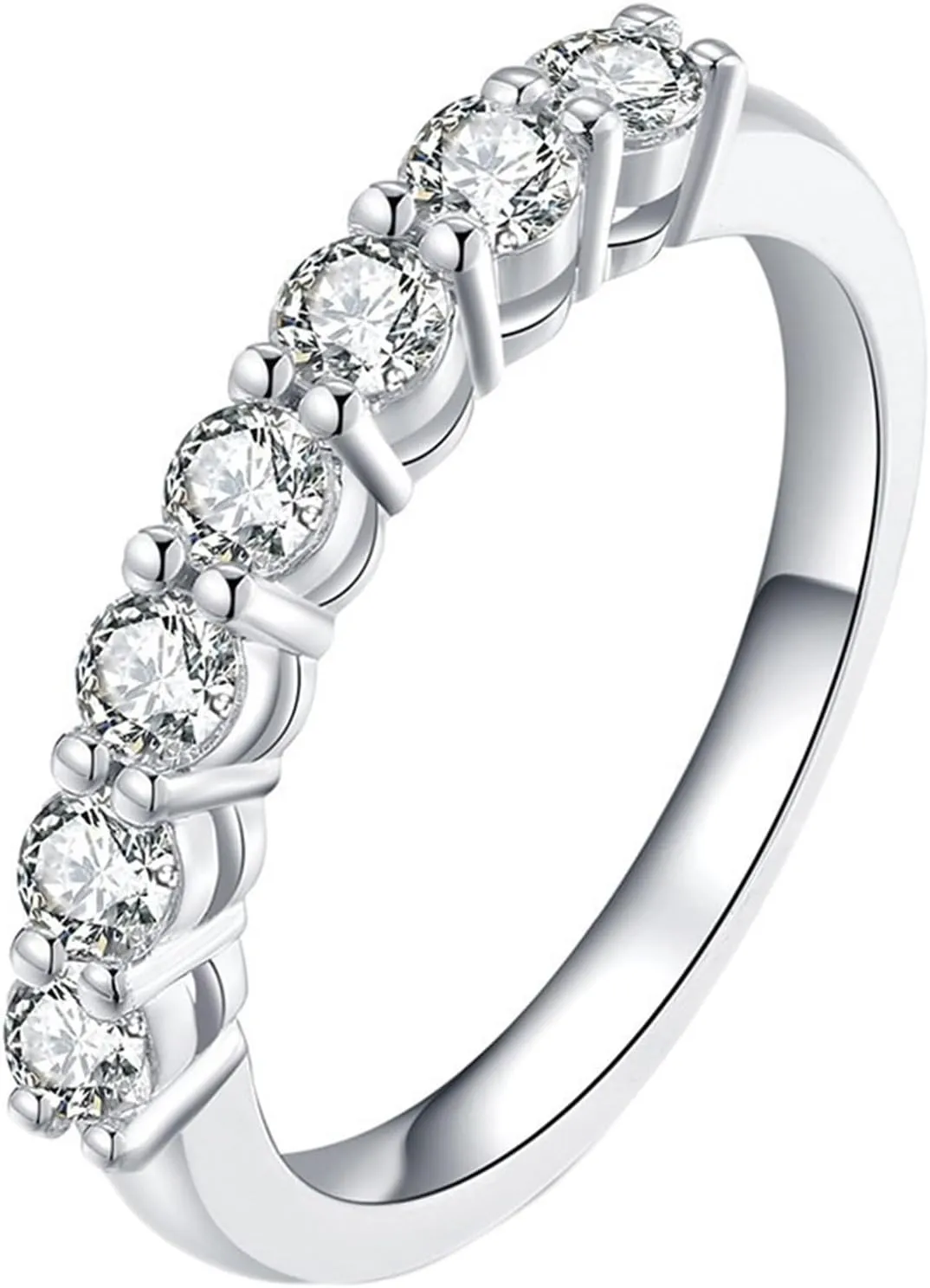 Gem Rings, 18K Wedding Ring Moissanite Stackable Knuckle for Women bff Auntie Wedding Jewelry