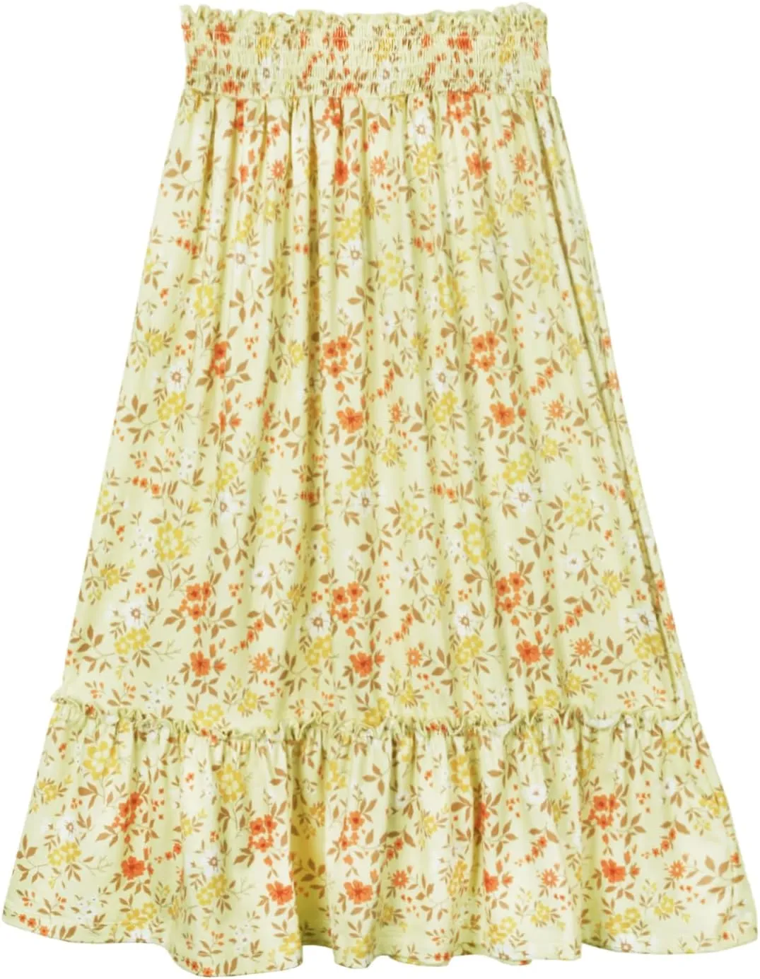 Girls Long Skirt Maxi for Girls Kids Ruffle High Waisted Skirts Summer Cute Boho Clothes