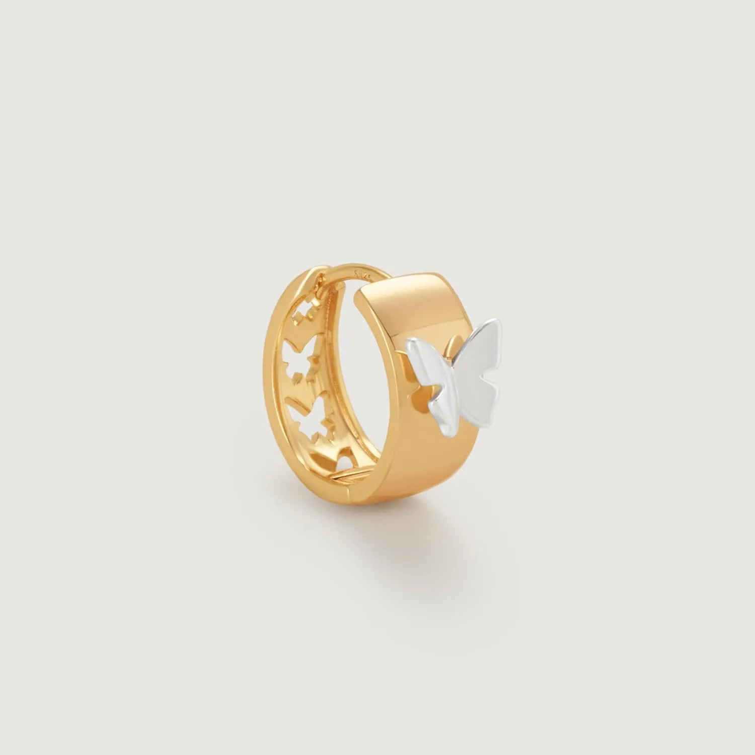 Gold Hoop Earrings for Women Trendy 14K Gold Plated Cubic Zirconia Sterling Silver Post Huggie Earrings Hypoallergenic Simple Gold Jewelry