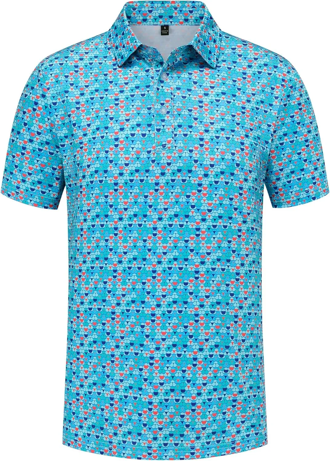 Golf Shirts for Men Short Sleeve Performance Moisture Wicking Dry Fit Funny Golf Polo Shirts for Men