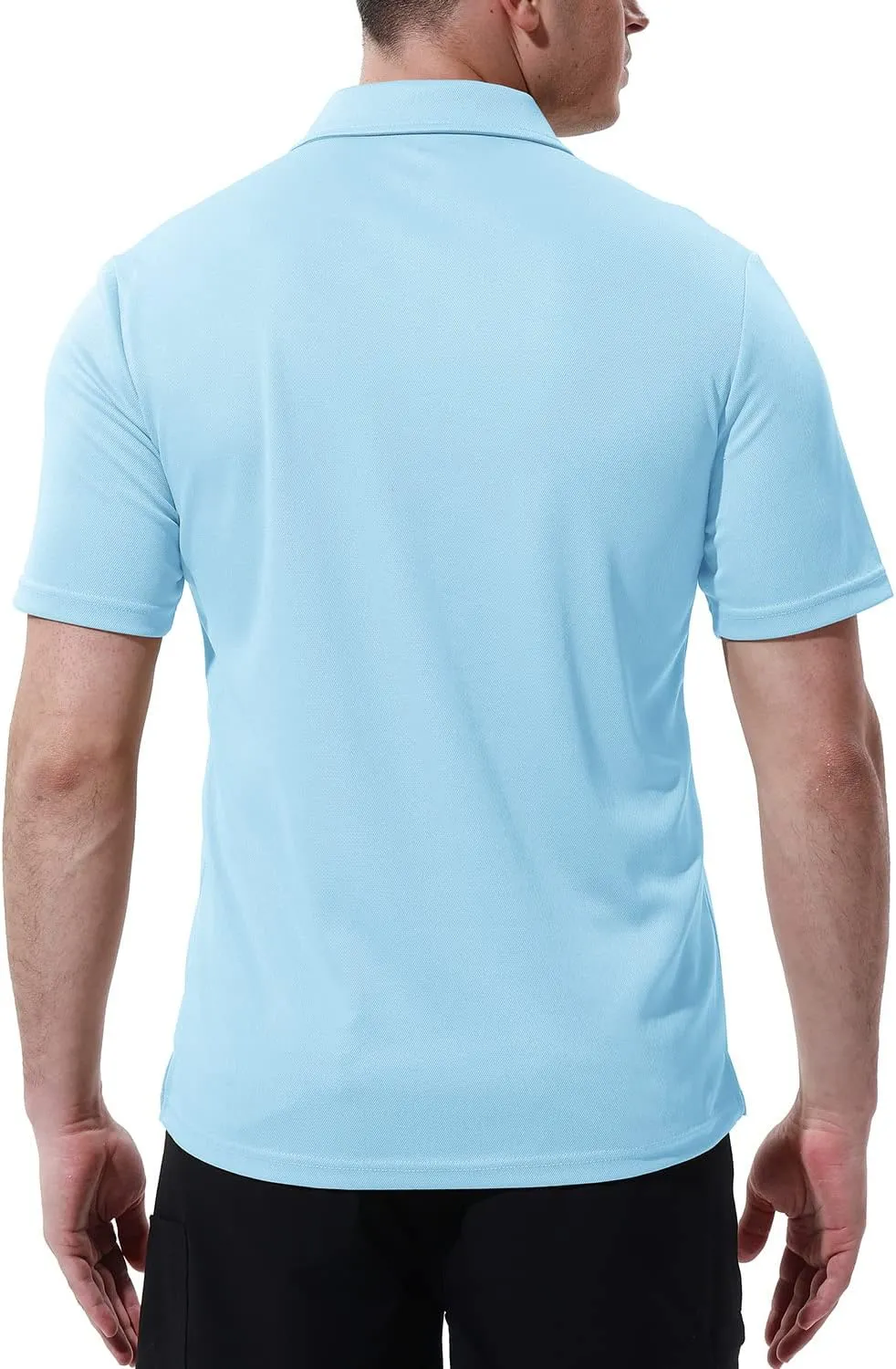Gopune Men's Polo Shirts Short Sleeve Dry Fit Sports Outdoor Golf Shirts with Pocket
