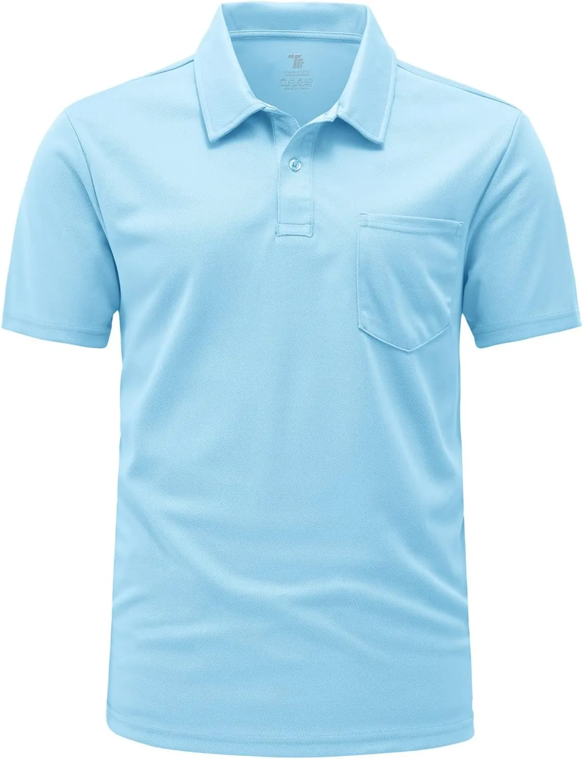 Gopune Men's Polo Shirts Short Sleeve Dry Fit Sports Outdoor Golf Shirts with Pocket