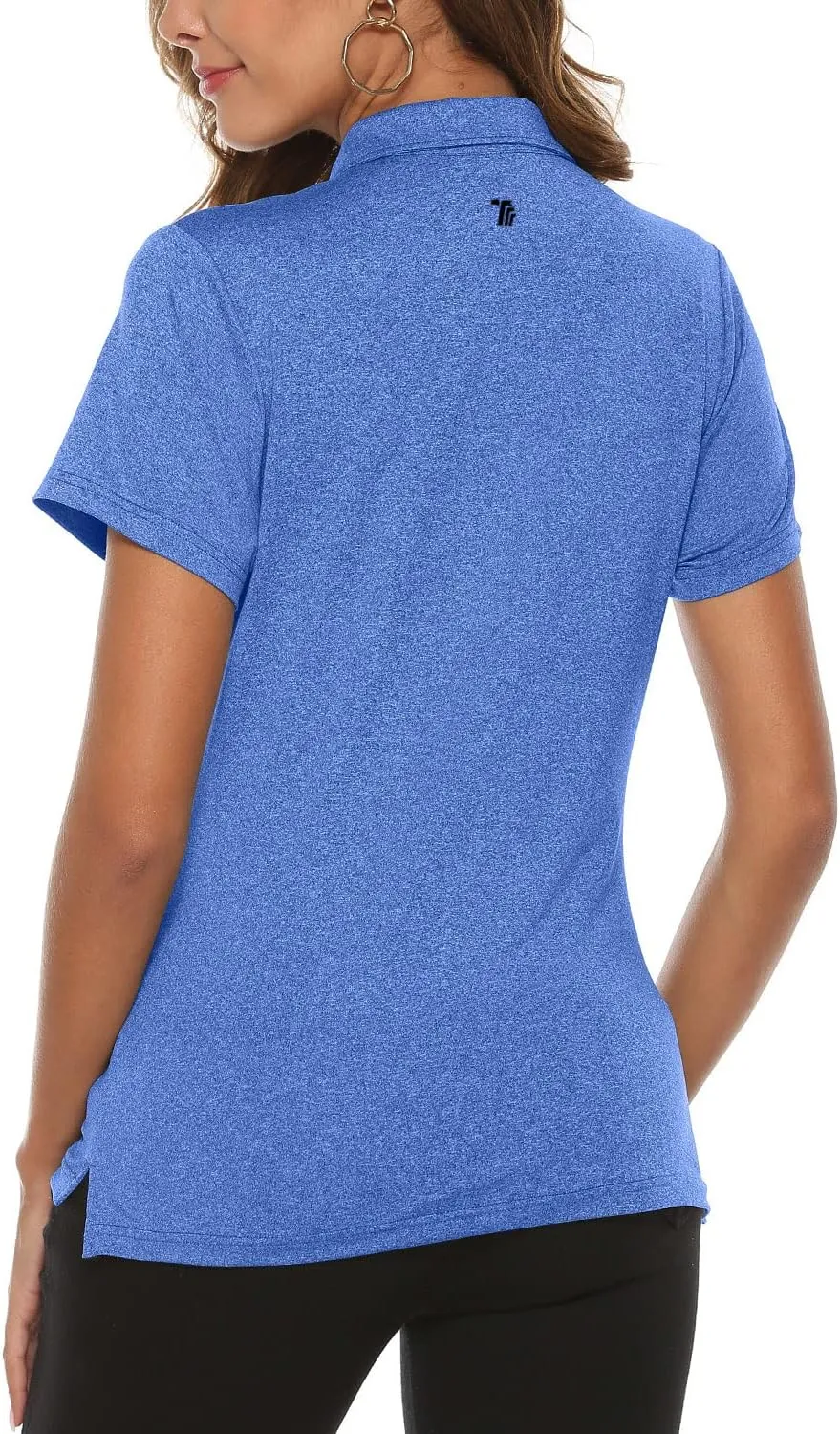 Gopune Women's Golf Polo Shirts Lightweight Quick Dry 4 Buttons Short Sleeve Shirts for Tennis