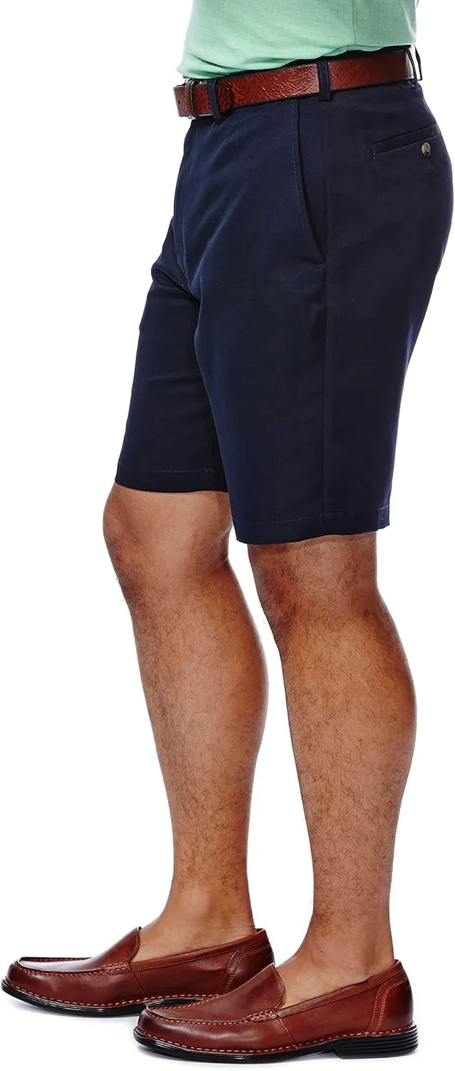 Haggar Men's Cool 18 Classic Fit Expandable Waist Short Regular and Big & Tall Sizes