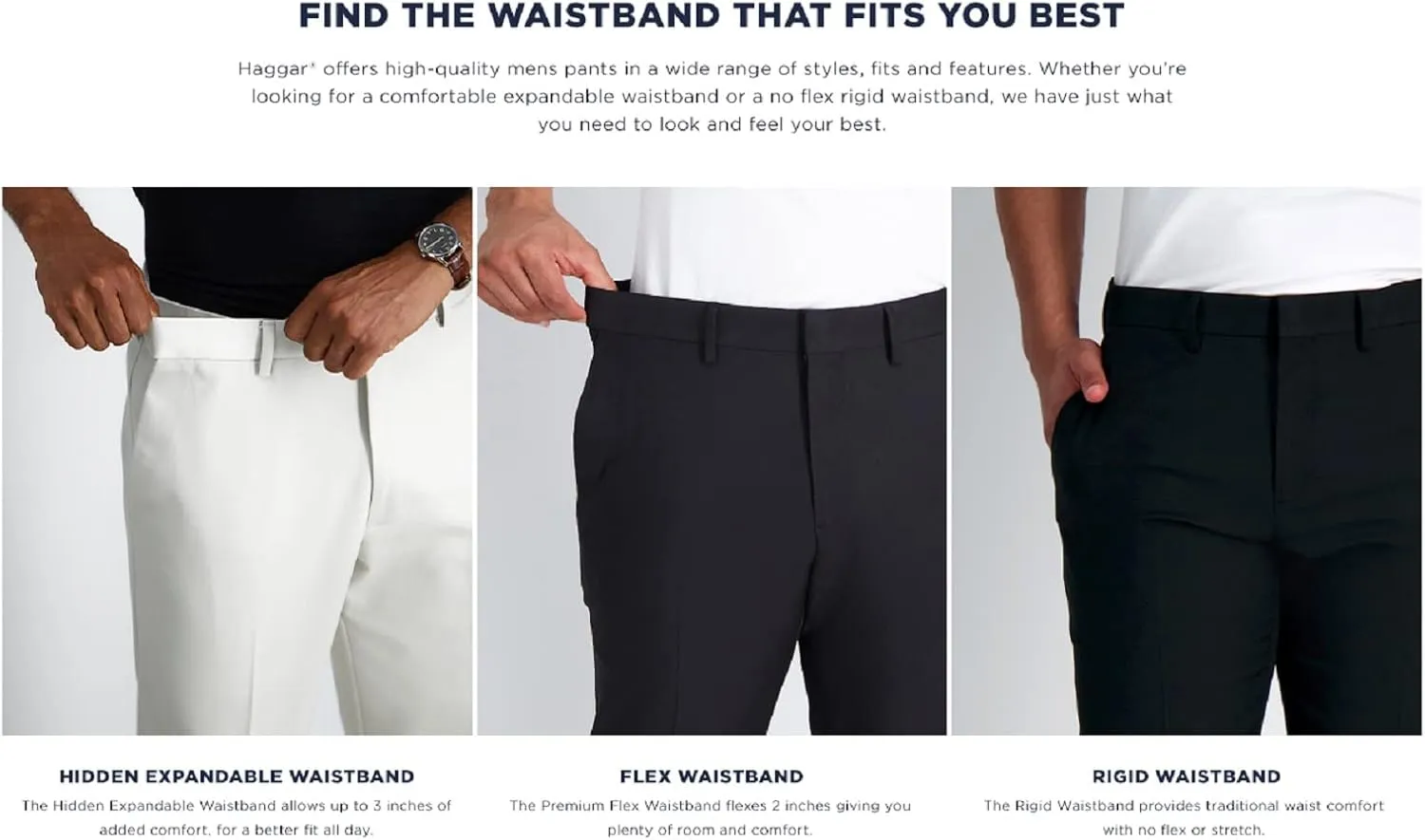 Haggar Men's Cool 18 Classic Fit Expandable Waist Short Regular and Big & Tall Sizes