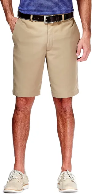 Haggar Men's Cool 18 Classic Fit Expandable Waist Short Regular and Big & Tall Sizes