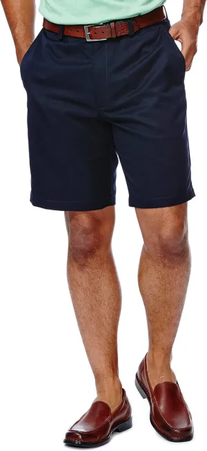 Haggar Men's Cool 18 Classic Fit Expandable Waist Short Regular and Big & Tall Sizes