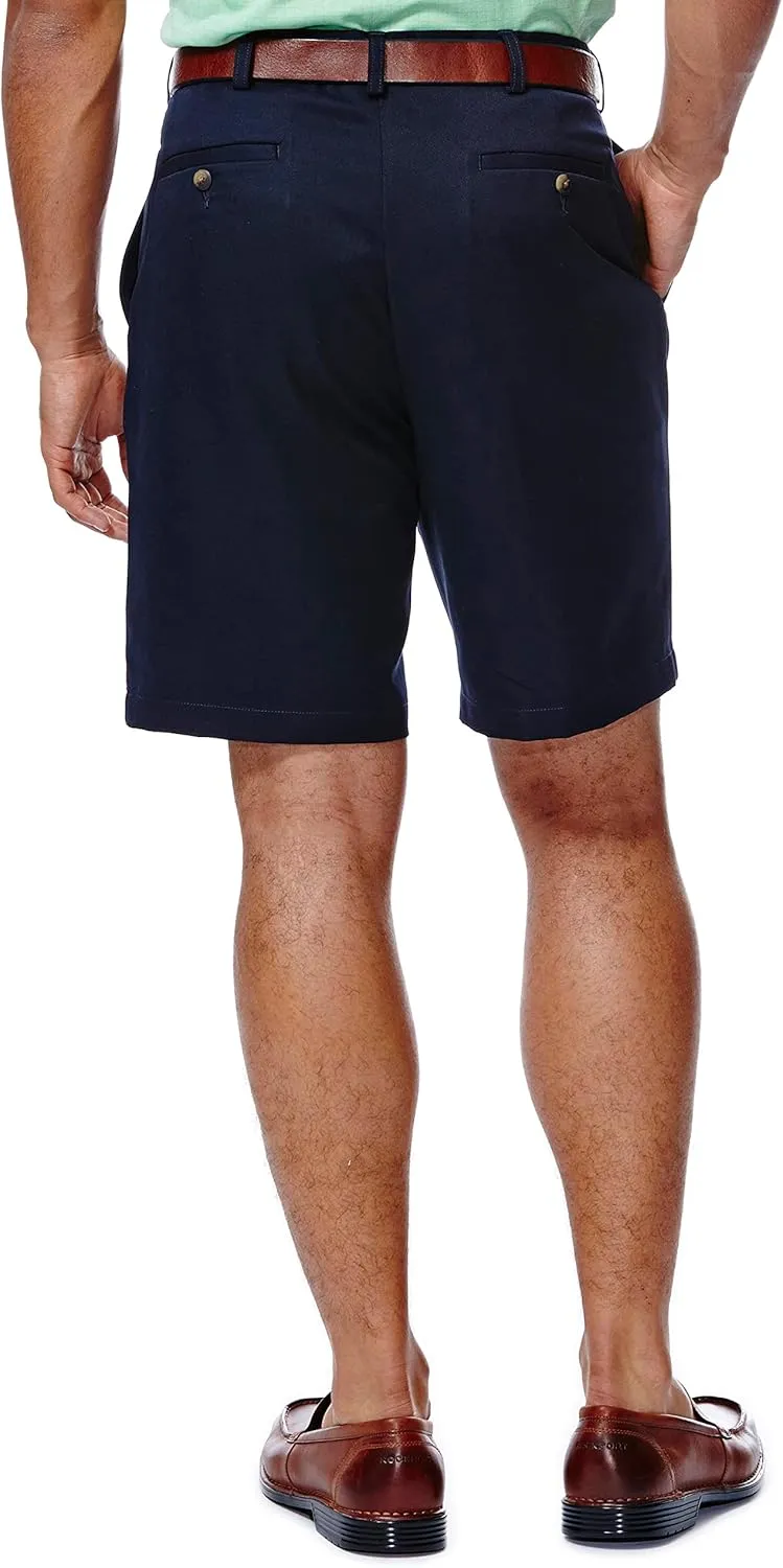 Haggar Men's Cool 18 Classic Fit Expandable Waist Short Regular and Big & Tall Sizes