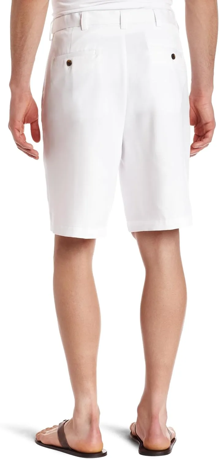 Haggar Men's Cool 18 Classic Fit Expandable Waist Short Regular and Big & Tall Sizes