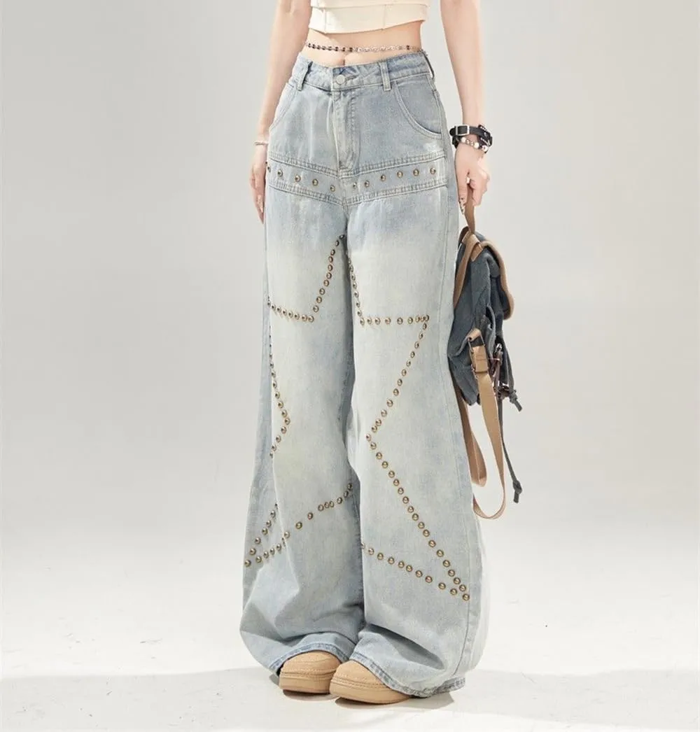 High Waist Wide Leg Jeans for Women Baggy Classic Loose Trendy Denim Pants Straight Comfort Fashion Trouser