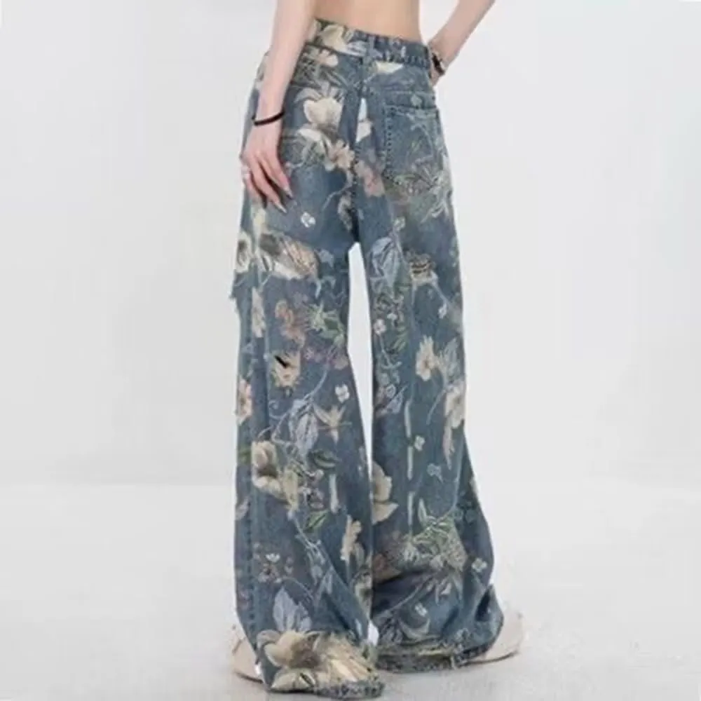 High Waist Wide Leg Jeans for Women Baggy Classic Loose Trendy Denim Pants Straight Comfort Fashion Trouser