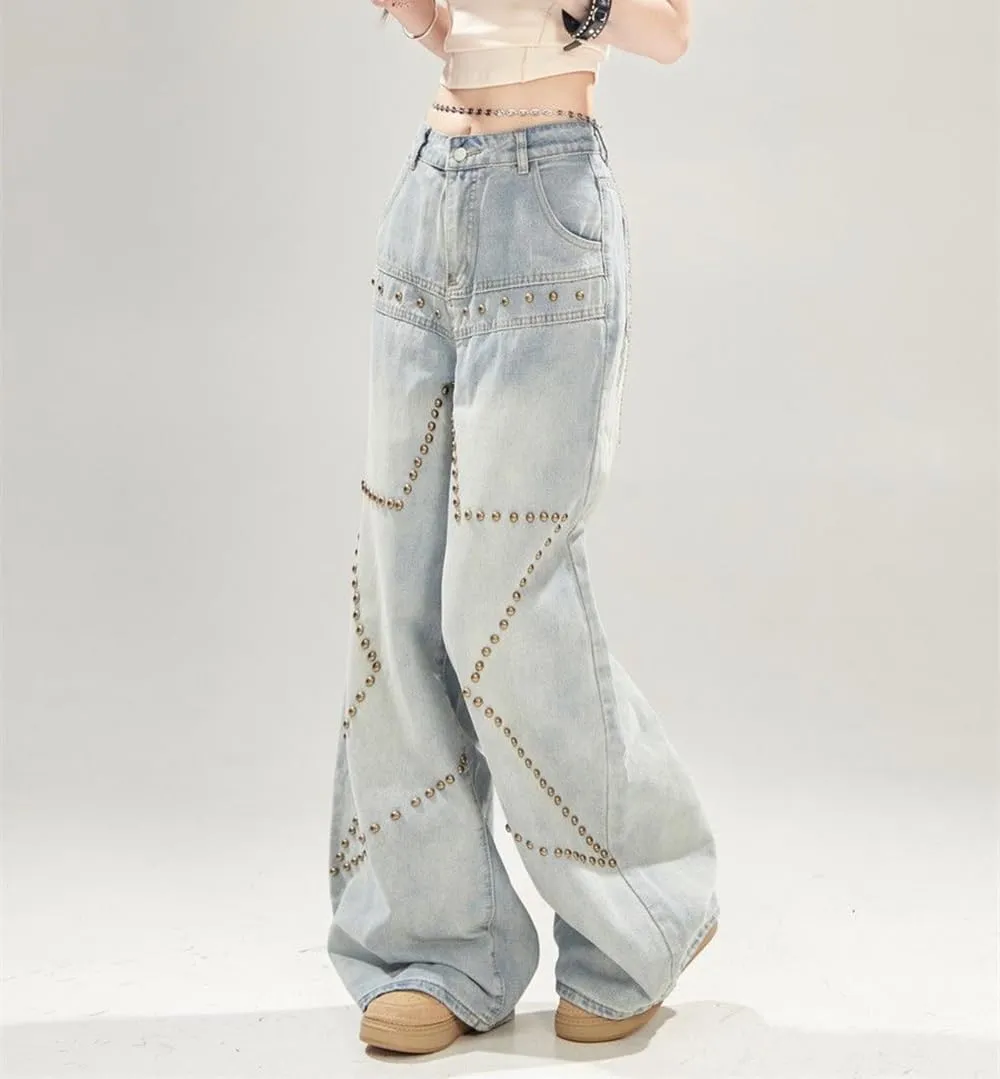 High Waist Wide Leg Jeans for Women Baggy Classic Loose Trendy Denim Pants Straight Comfort Fashion Trouser