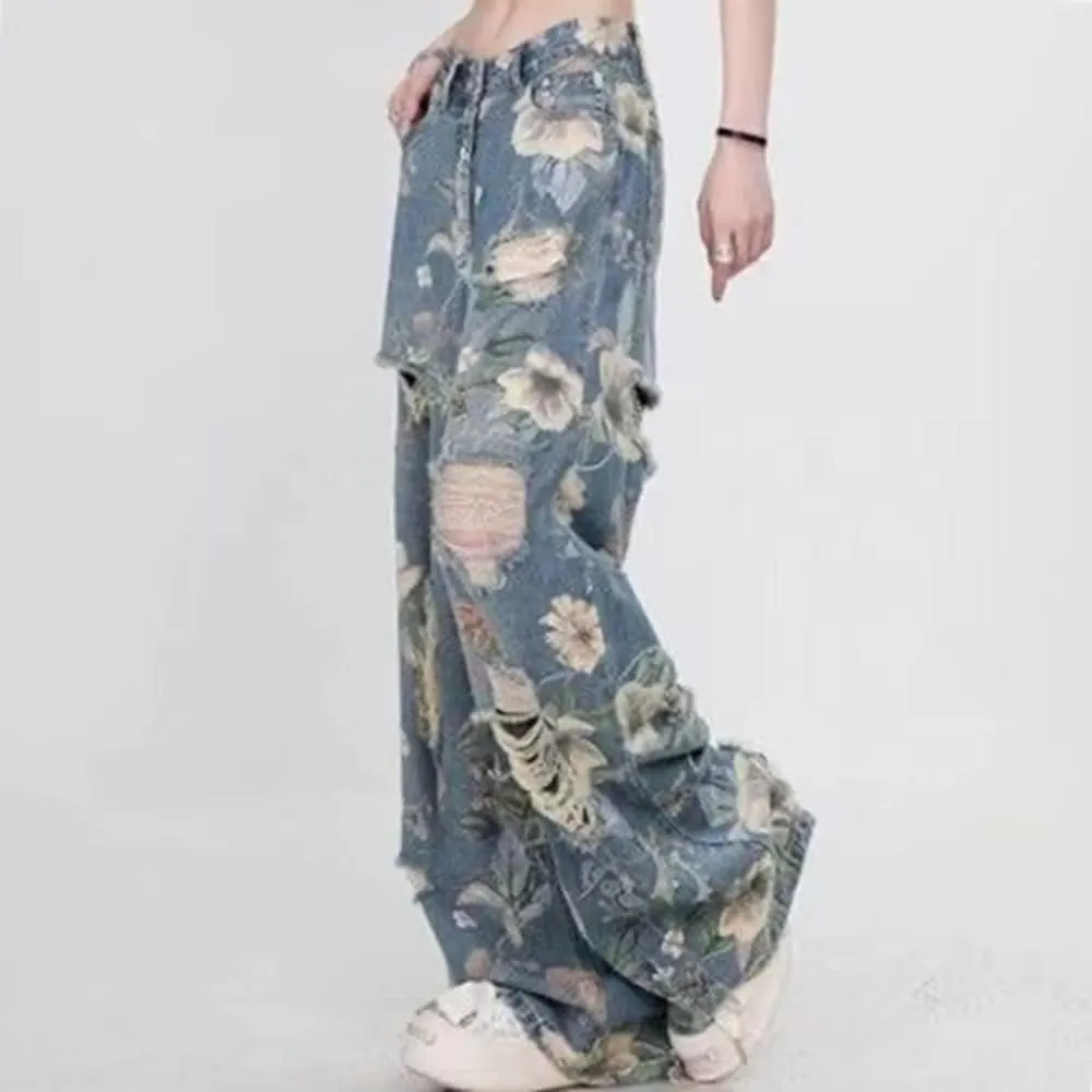High Waist Wide Leg Jeans for Women Baggy Classic Loose Trendy Denim Pants Straight Comfort Fashion Trouser