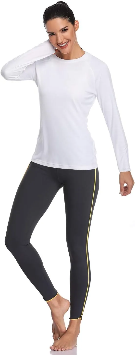 HISKYWIN Women's UPF 50  Sun Protection Long Sleeve Shirts Outdoor Hiking Fishing Tops