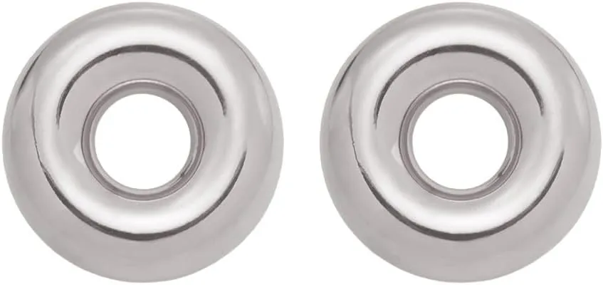 Hollow Round Stud Earrings for Women Geometry Circle Minimalist Thick Studs Earrings Stainless Steel Bohemian Statement Jewelry