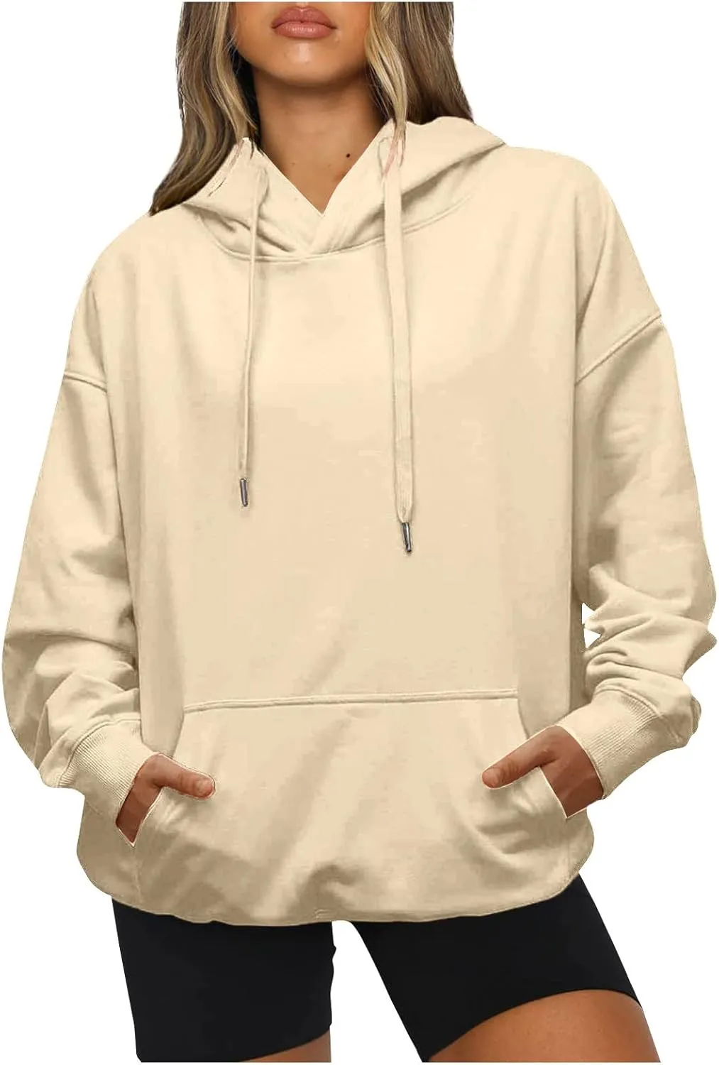 Hoodies For Women Plain Pocket Zip Sweatshirt Basic Long Sleeve Coat Outdoor Ladies Daily Tops Trendy Sport Outfits