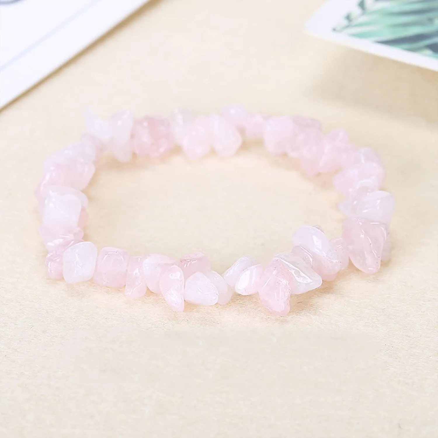 HUASAI Get Well Soon Gifts Natural Stone Amethyst Healing Bracelet Inspirational Bracelet for Women