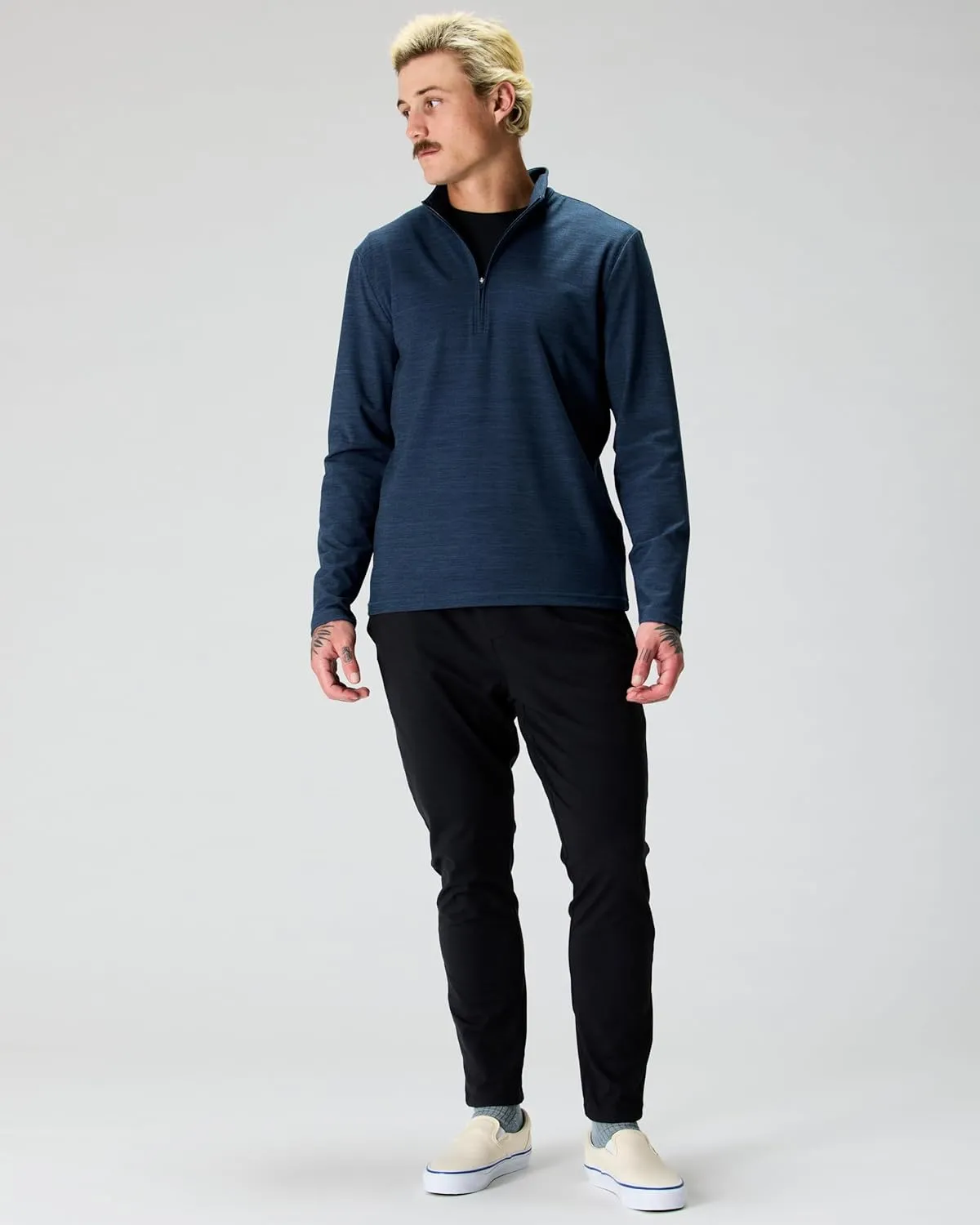 Huckberry Wellen Wellknit Half Zip Mens Sweatshirt
