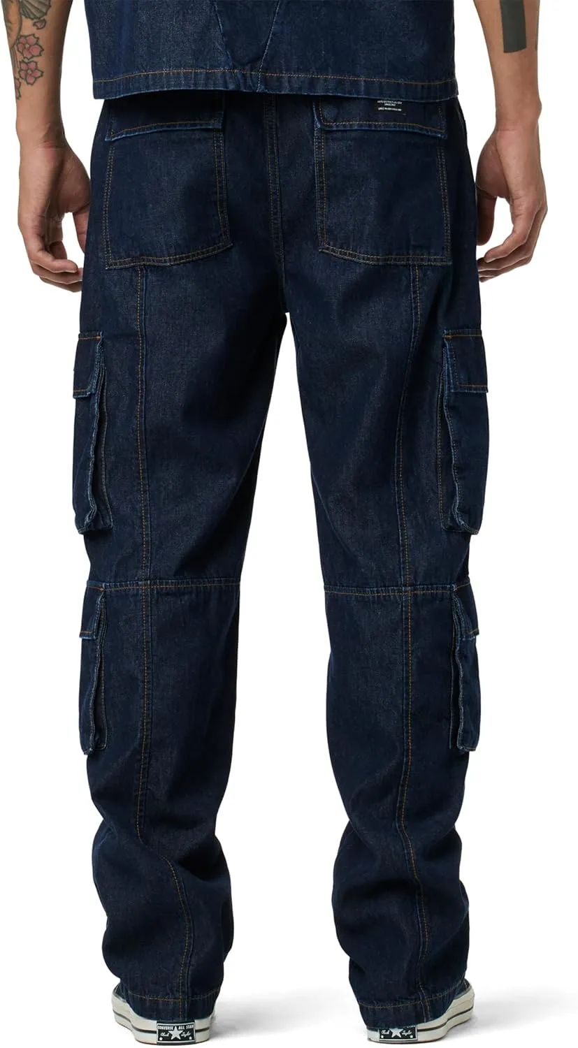 HUDSON Men's Wide Leg Cargo Jean