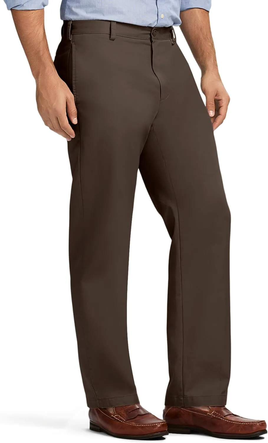 IZOD Men's American Chino Flat Front Classic Fit Pant