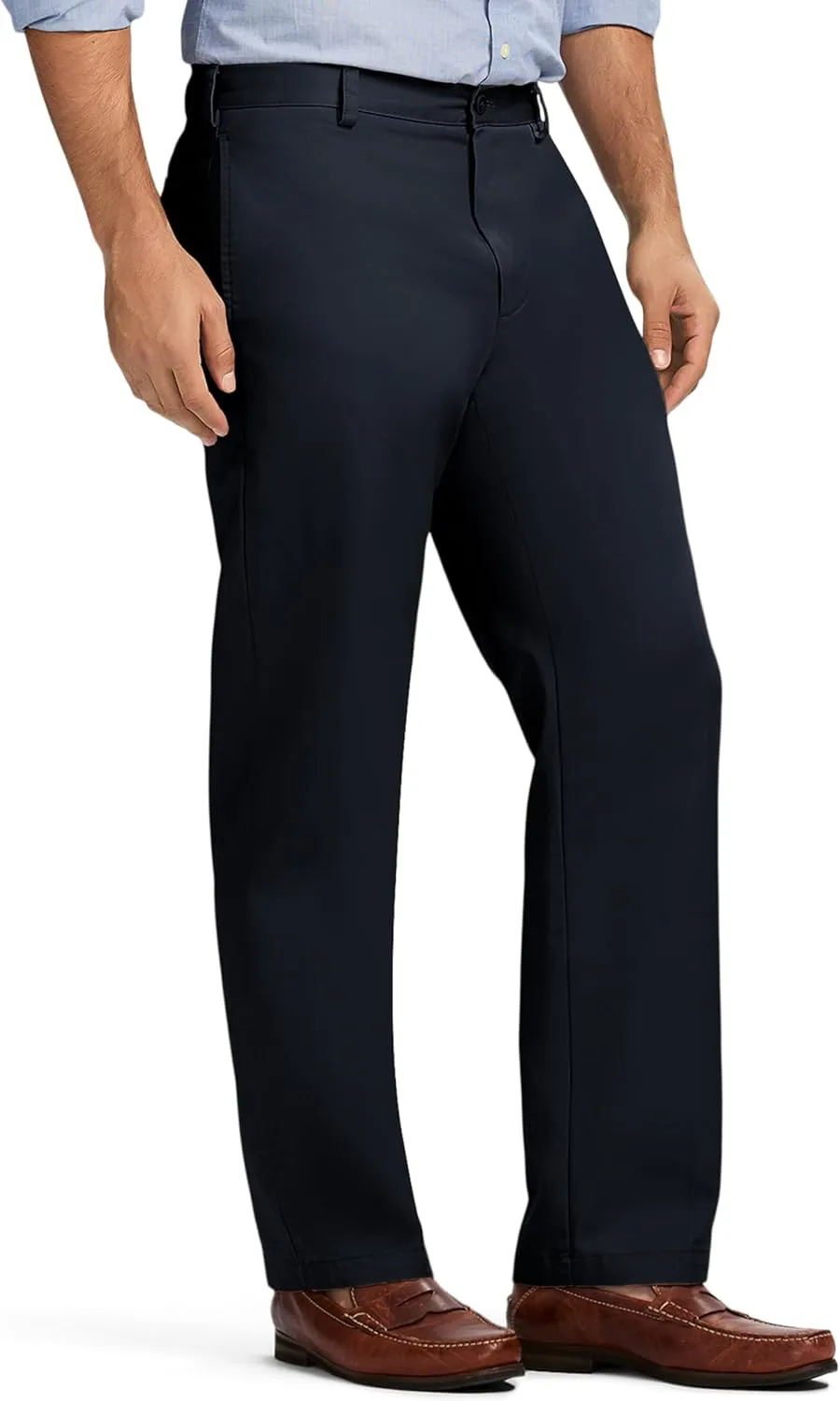 IZOD Men's American Chino Flat Front Classic Fit Pant