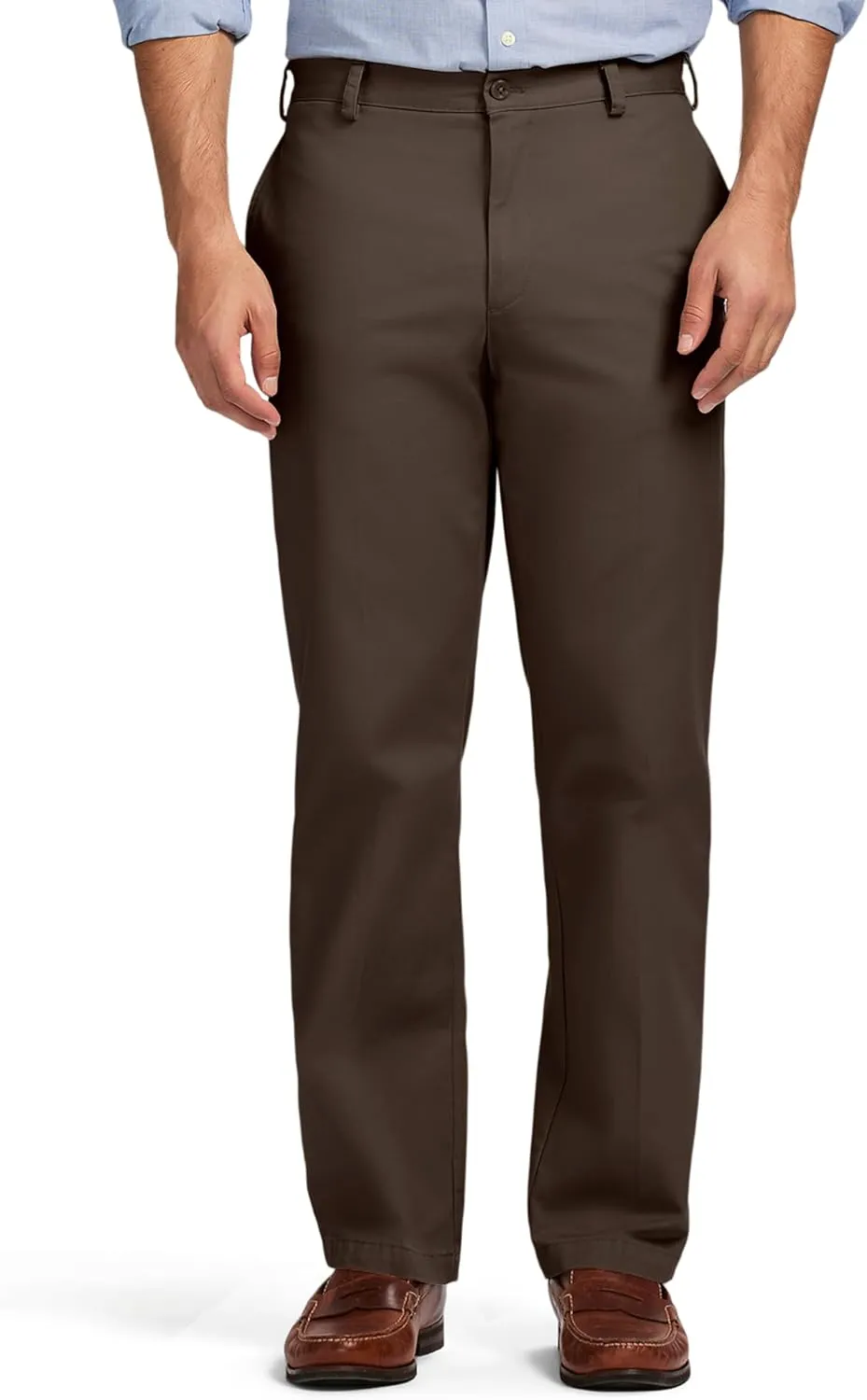IZOD Men's American Chino Flat Front Classic Fit Pant