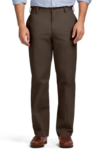 IZOD Men's American Chino Flat Front Classic Fit Pant