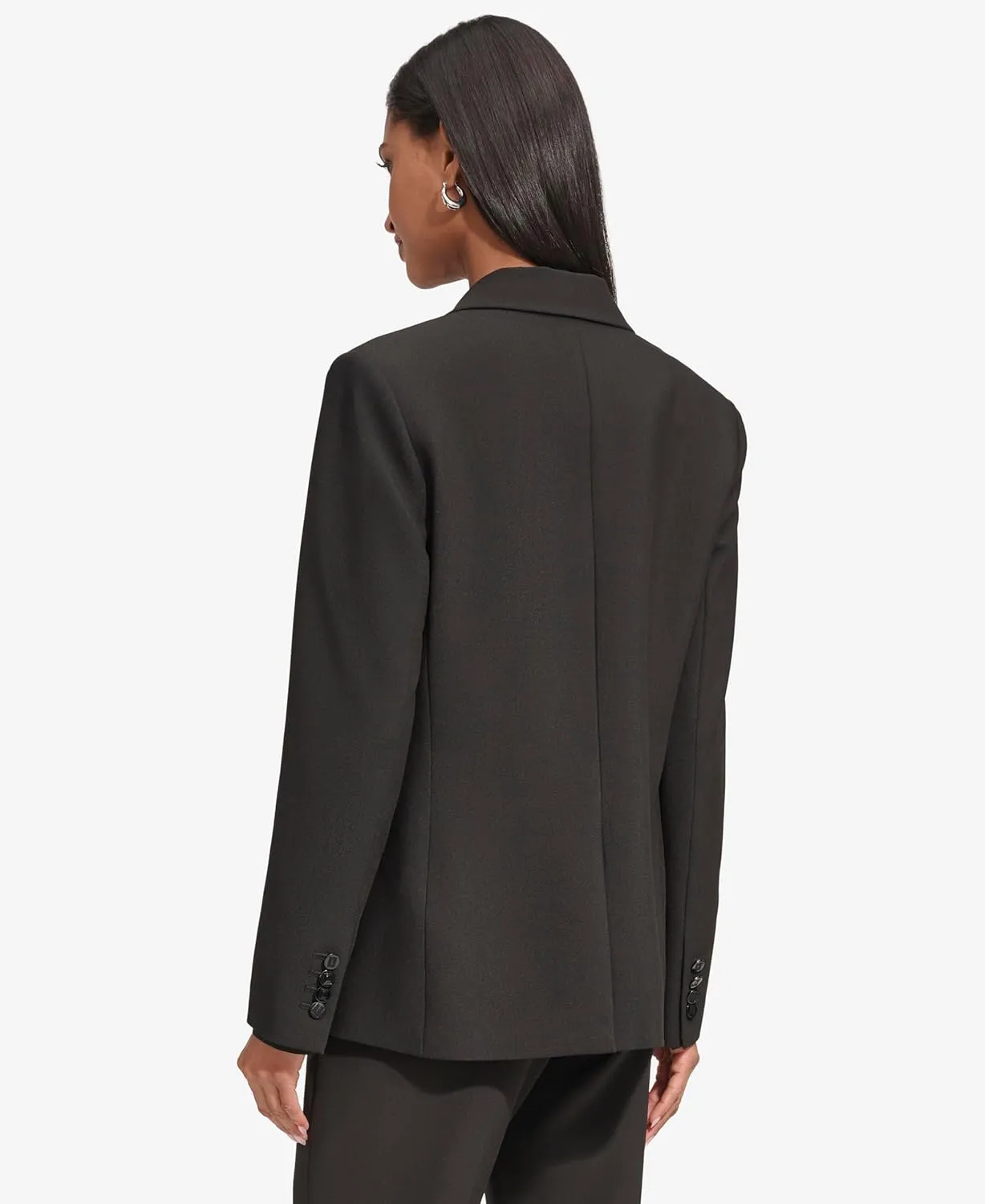 KARL LAGERFELD PARIS Women's Classic One Button Suit Blazer