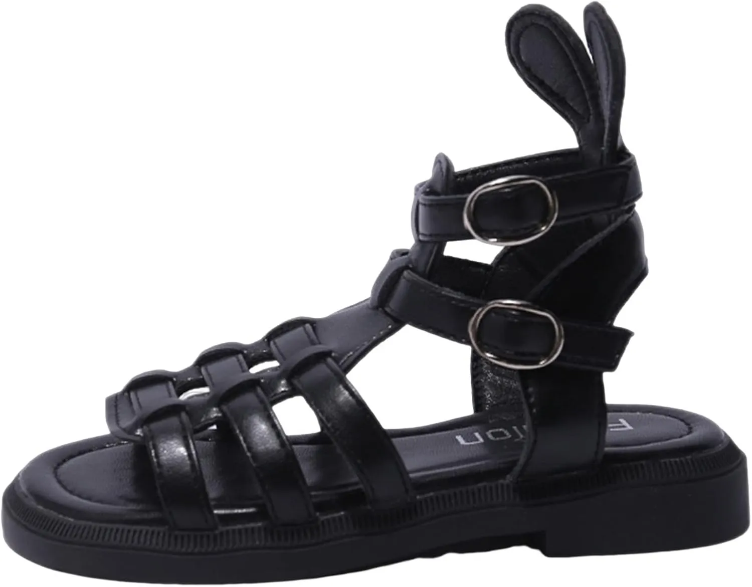 Kids Rubber Flat Gl??diator Sandals Baby Boys Girls Slip On Soft Open Toe Summer Shoes Bunny Bear Bottom Comfy Loafers
