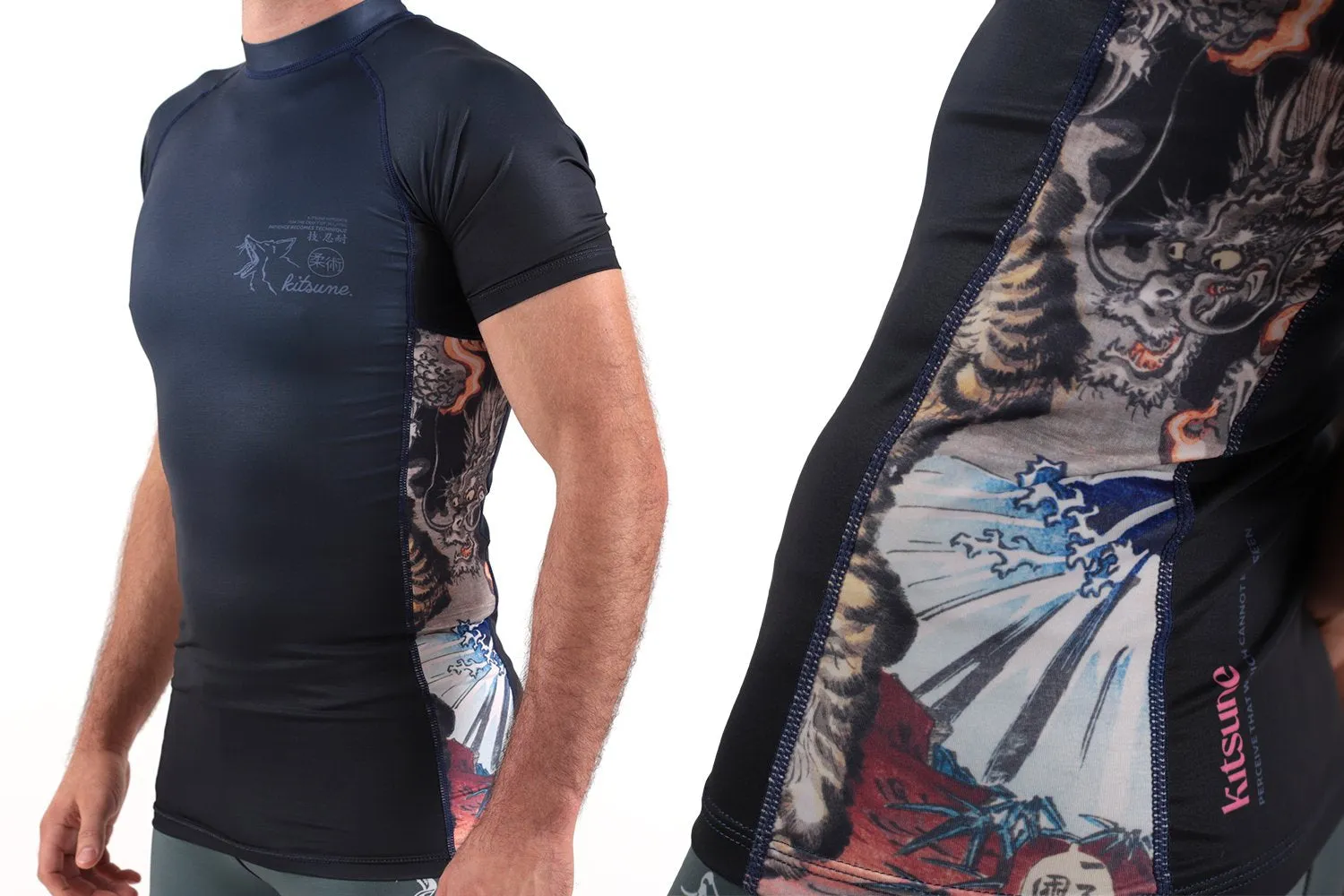 Kitsune "Hydro" Short-Sleeve Men's Rash Guard