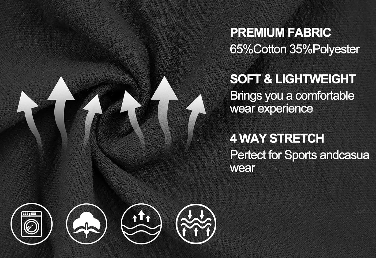 KUYIGO Mens Cotton Linen Henley Shirts Casual Regular Long Sleeve Shirt Button Down T-Shirt