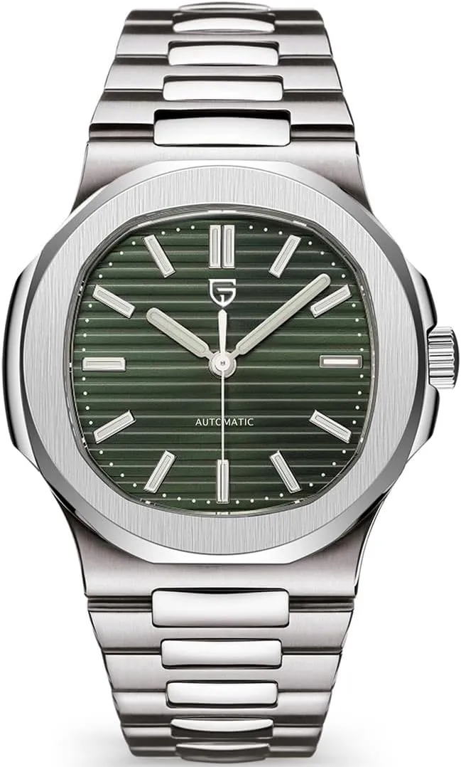 LACZ DENTON Pagani Design PD1728 Mens Automatic Watches Full Stainless Steel Waterproof 100M Watches for Men Men Mechanical Wristwatches
