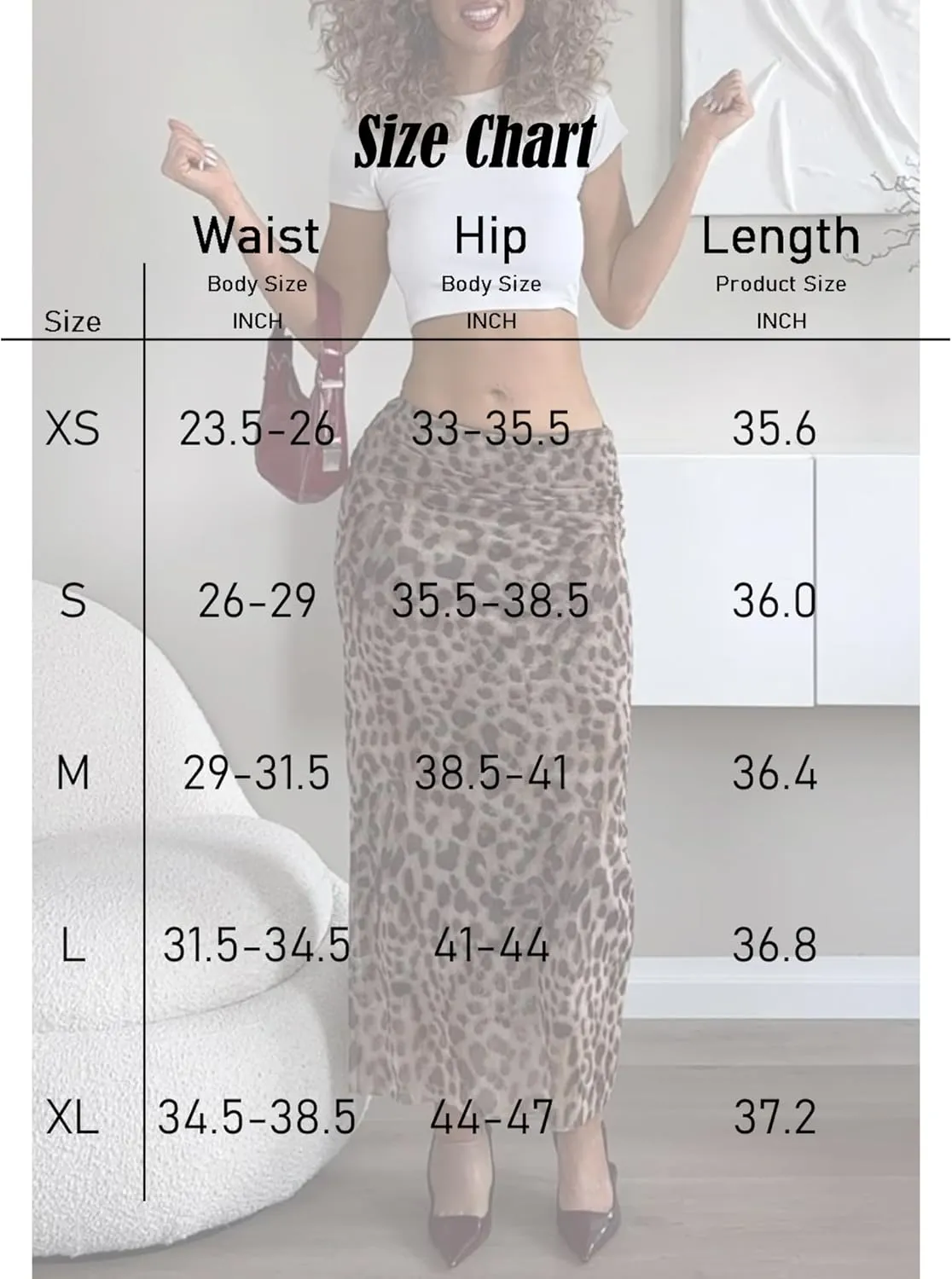 Leopard Print Maxi Skirts for Women Bodycon High Waisted A-Line Vacation Mesh Long Slit Skirt