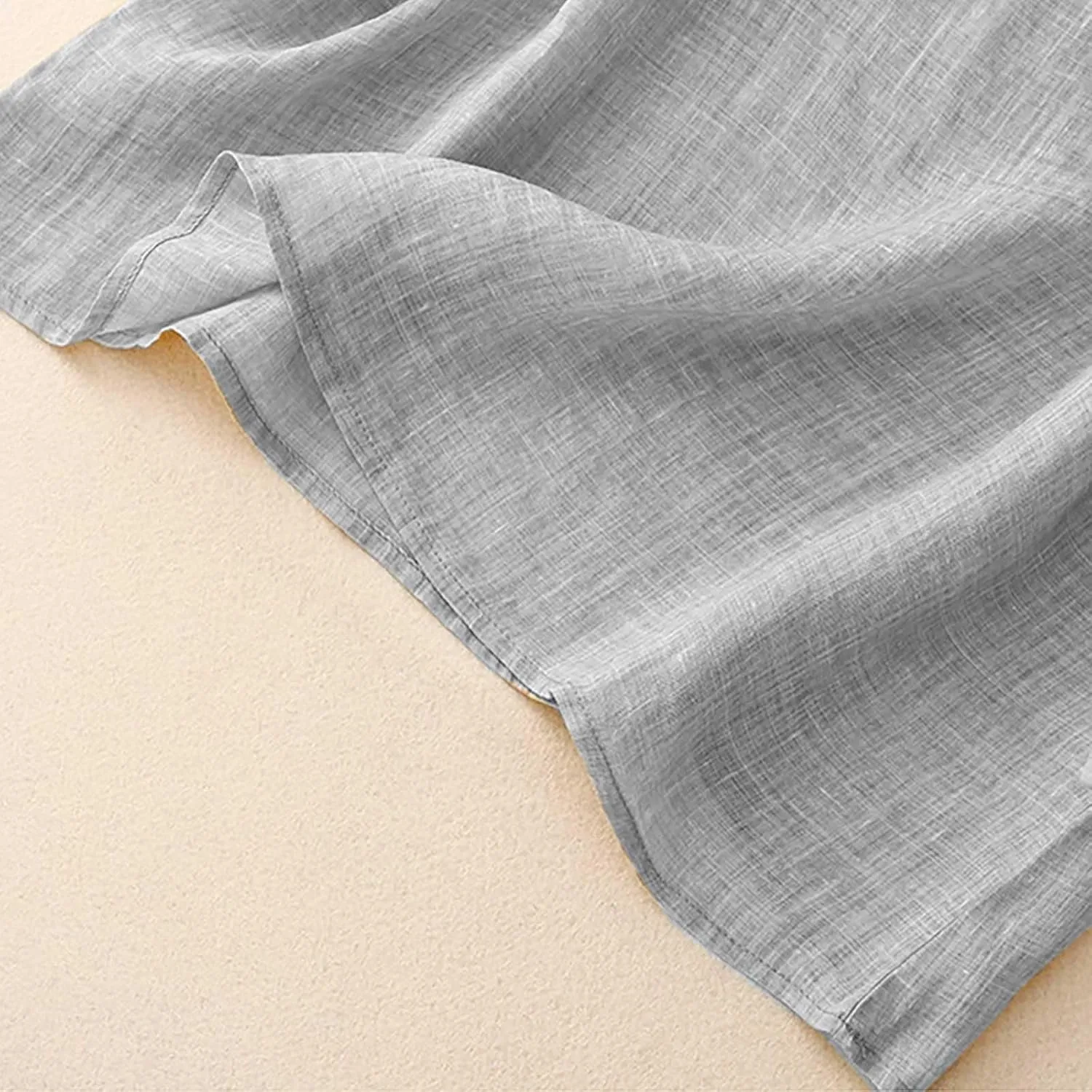 Linen Tank Tops for Women Vintage Spaghetti Strap Camisole Summer Casual Sleeveless Loose Vacation Cami Tanks
