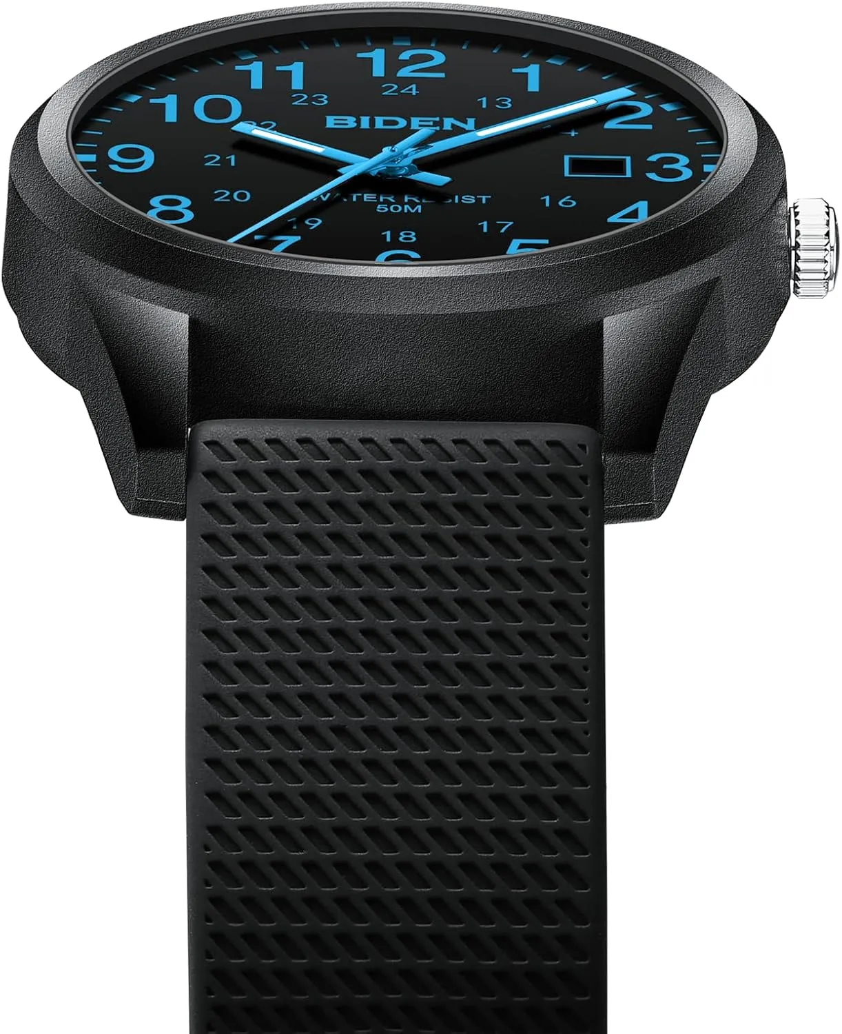 LN LENQIN Mens Watches Analog Quartz Sports Unisex 30M Waterproof Nurse Watch for Men Women Medical Professionals Military Time with Second Hand Glowing Easy to Read Dial