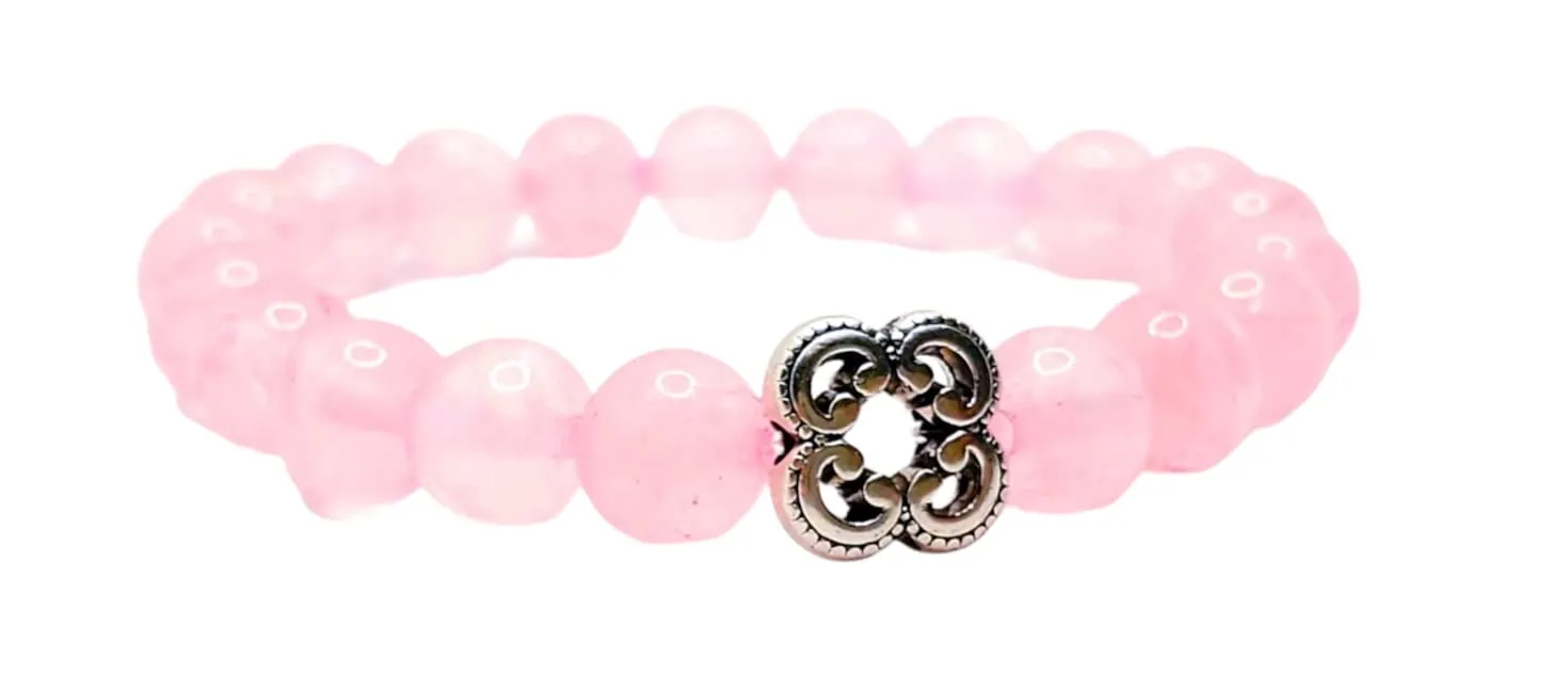 Love Marriage Friendship Rose Quartz beaded bracelet