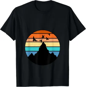 Lovebirds in Vintage Sunset T-Shirt