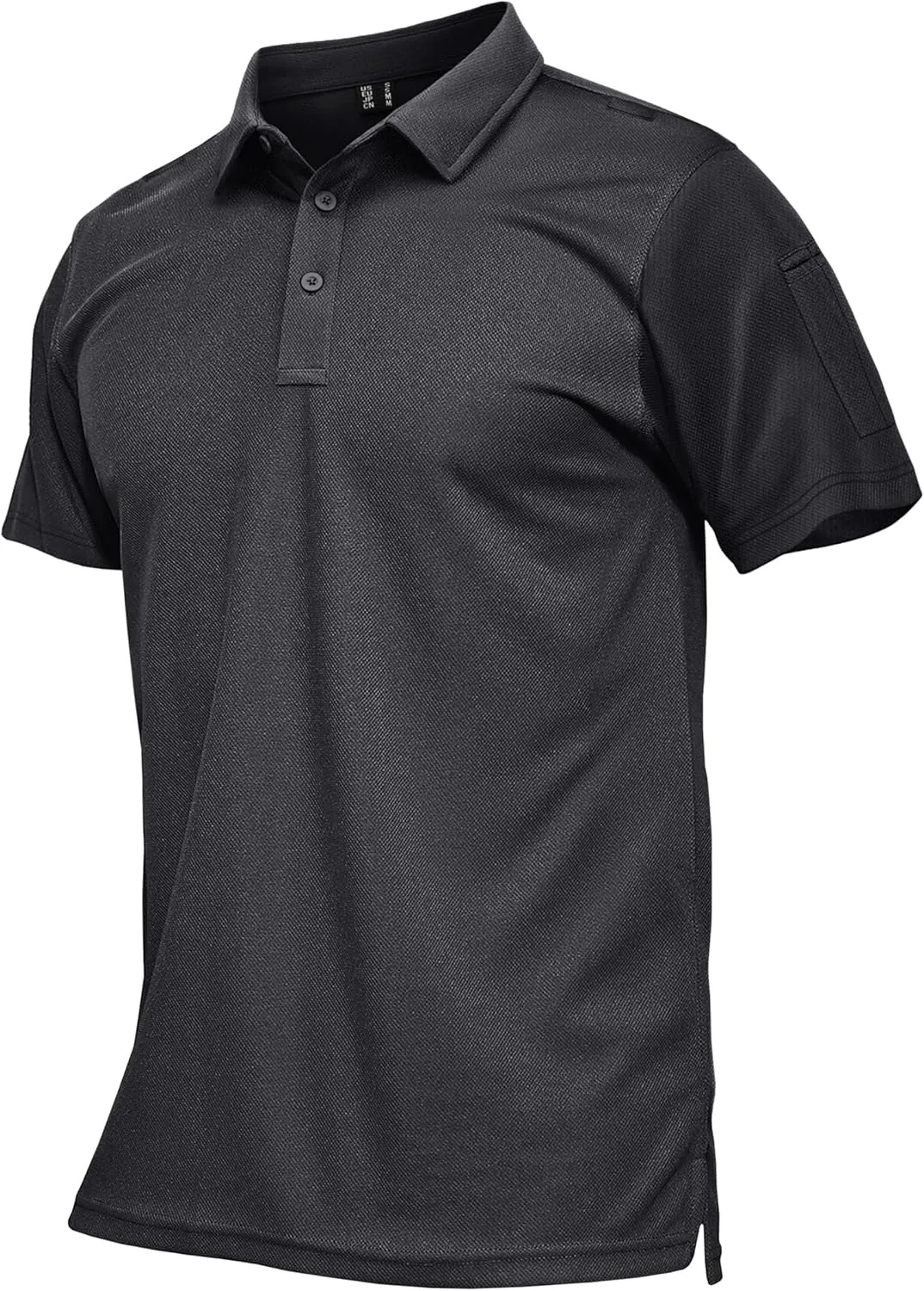 MAGCOMSEN Men's Polo Shirts Tactical UPF 50  Quick Dry Performance Short Sleeve Work Golf Shirts Lightweight Collared Pique