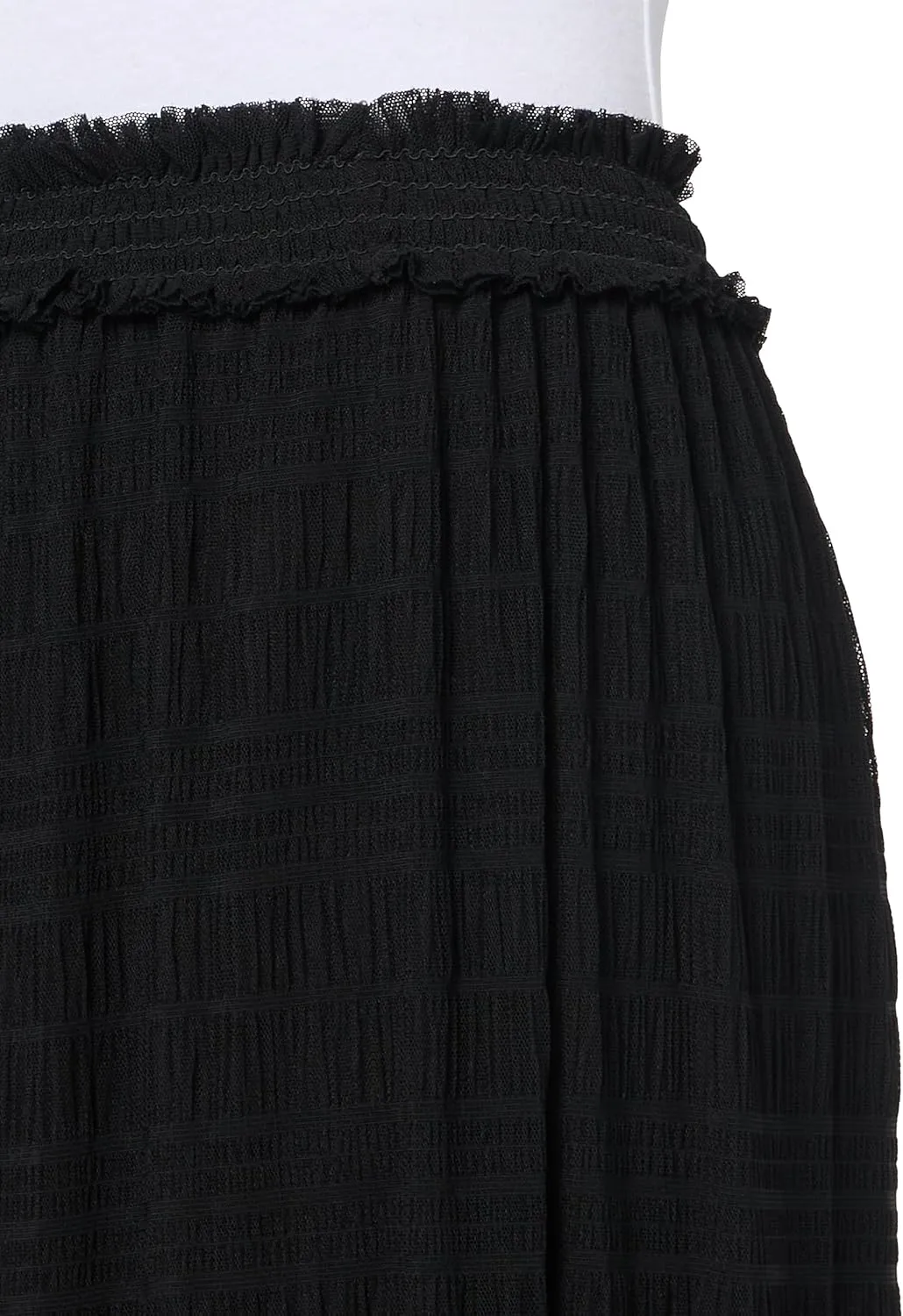 Max Studio Women's Spring 2023 Fashion Everyday Texture Cotton Smocked Casual Flowy Maxi Skirt