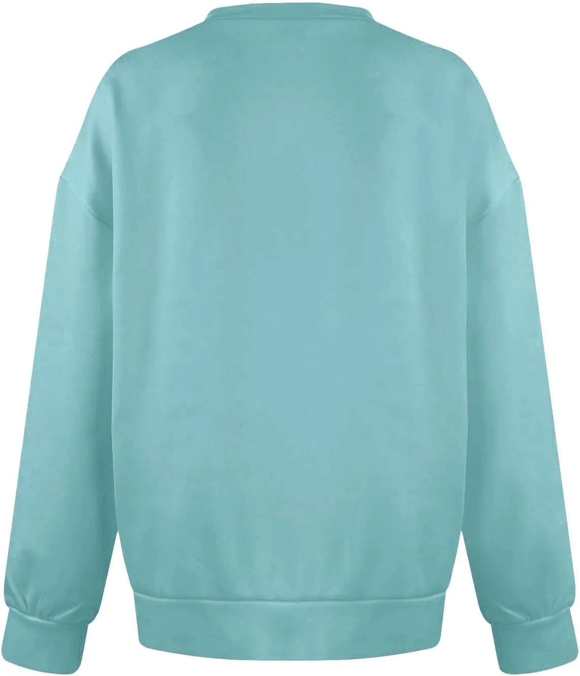 MBWTRP 2025 Trendy V Neck Sweatshirt for Women with Pocket Long Sleeve Pullover Oversized Comfy Sweater Tops Spring Outfits