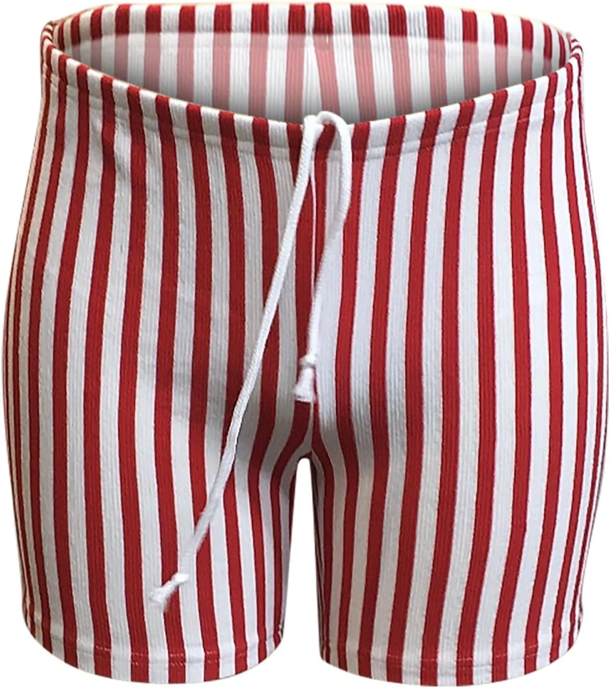 Men Trunks Athletic Gym Shorts Sexy Low Waist Drawstring Fitness Bodybuilding Capris Stretch Muscle Casual Beach Pant