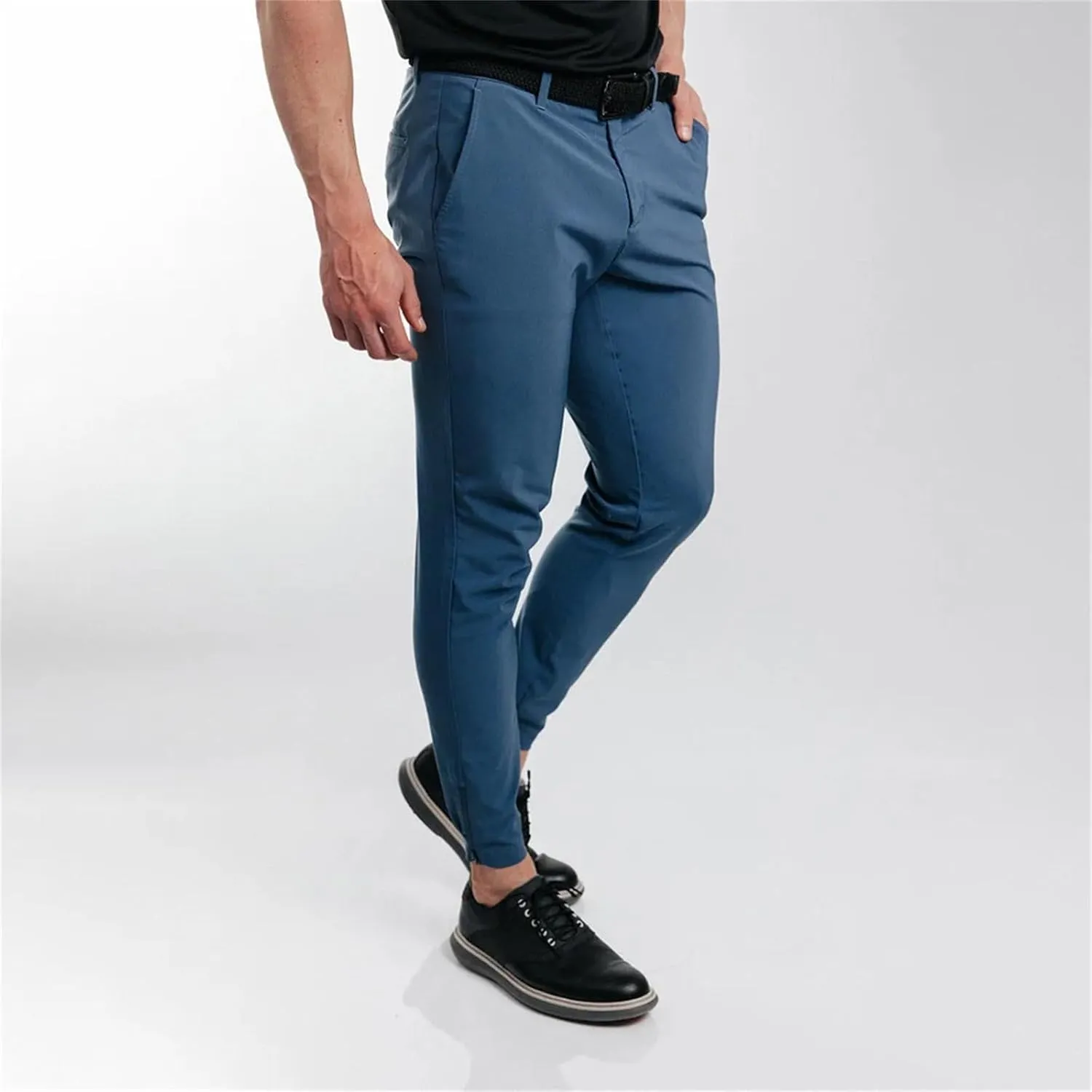 Mens 2023 Chino Skinny Pants Classic Fit Flat Front Stretch Solid Chino Deck Pants Business Casual Chinos Suit Pants